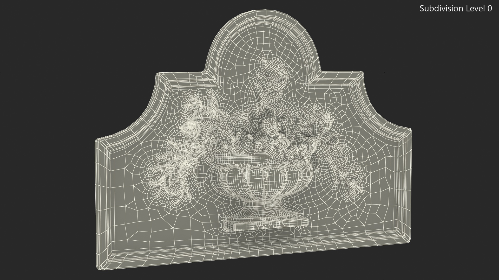 3D Stone Outdoor Decor Relief