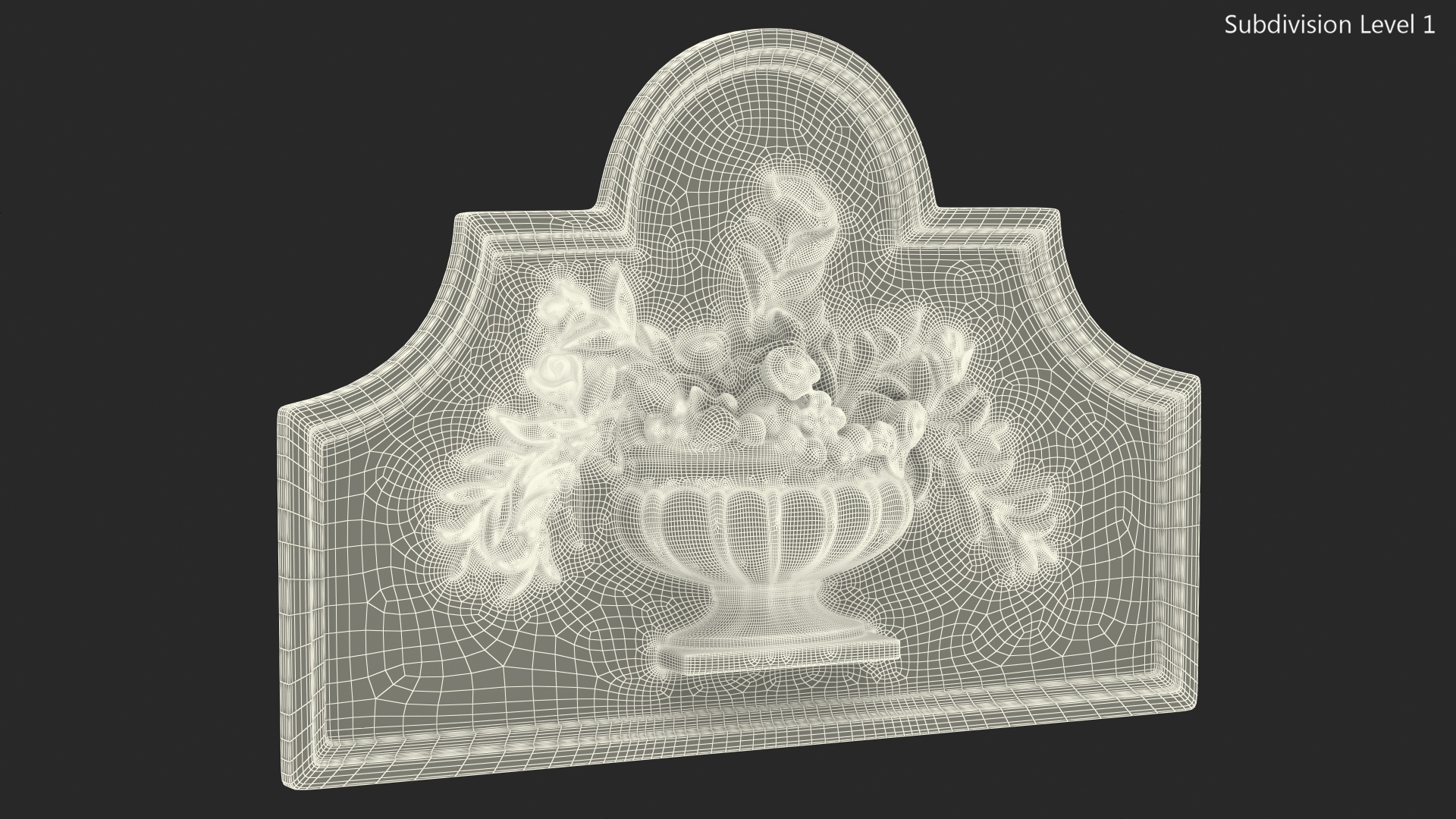 3D Stone Outdoor Decor Relief
