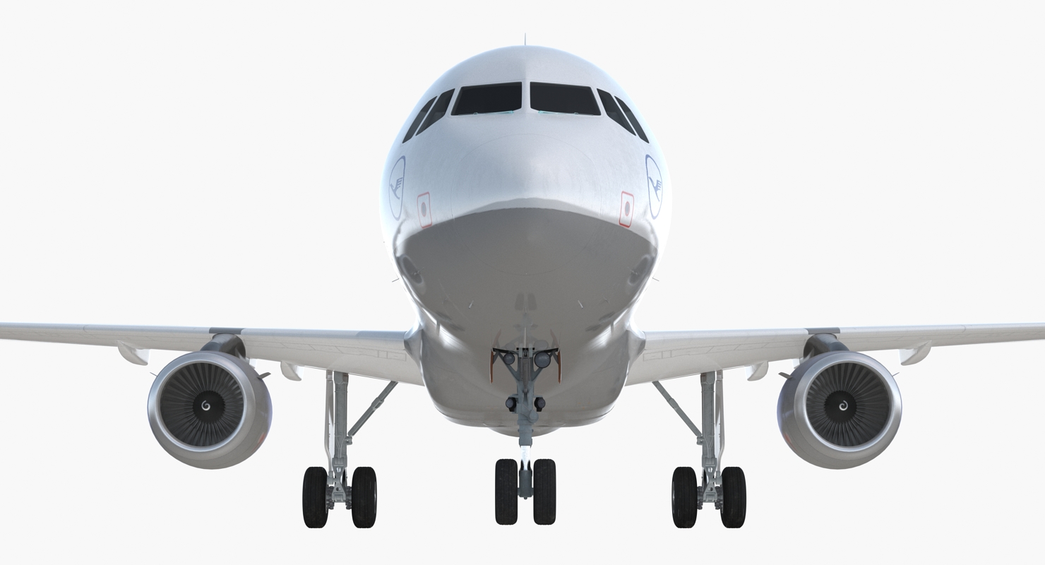 Airbus A321 with Interior and Cockpit Lufthansa 3D