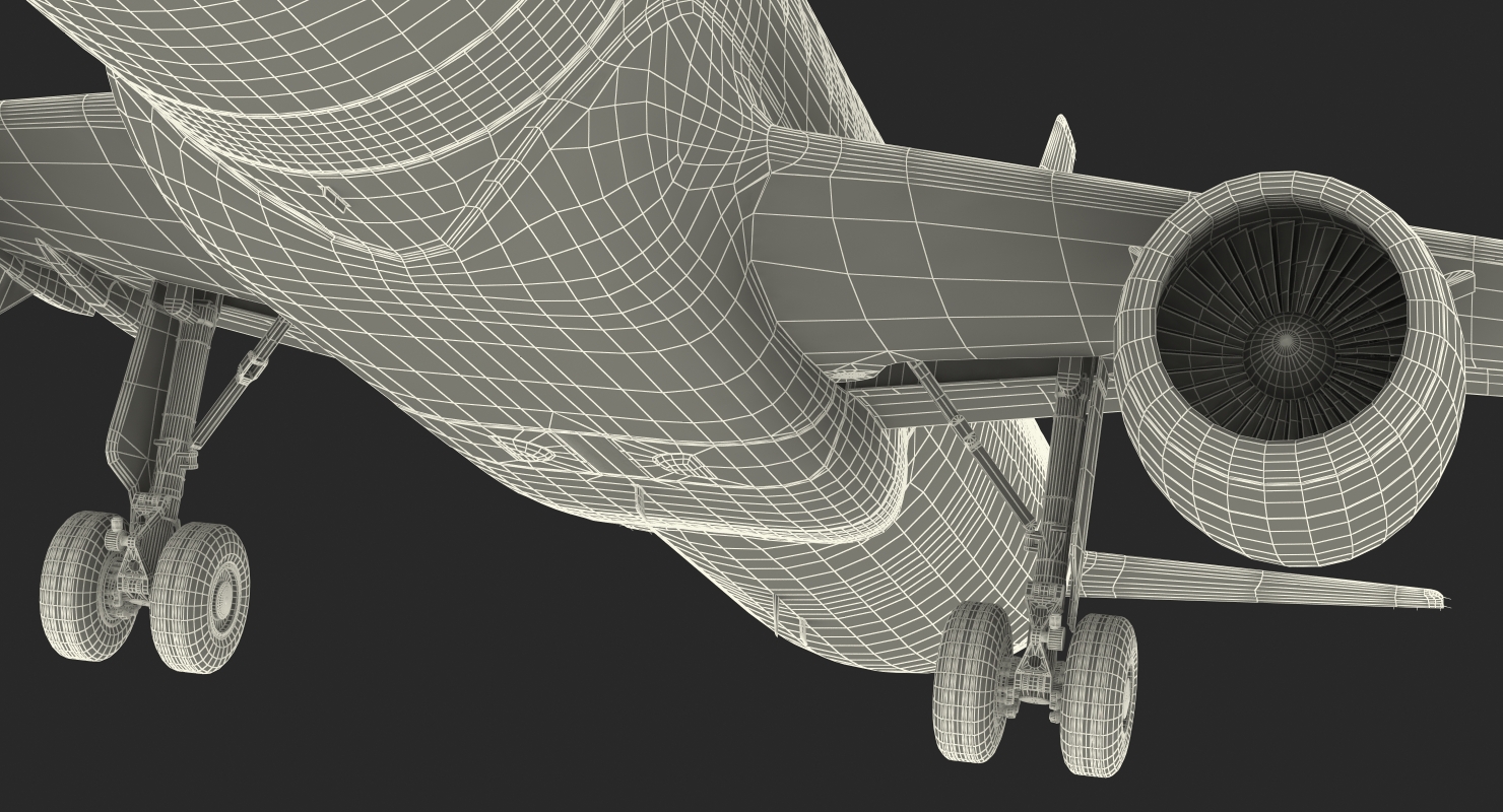 Airbus A321 with Interior and Cockpit Lufthansa 3D