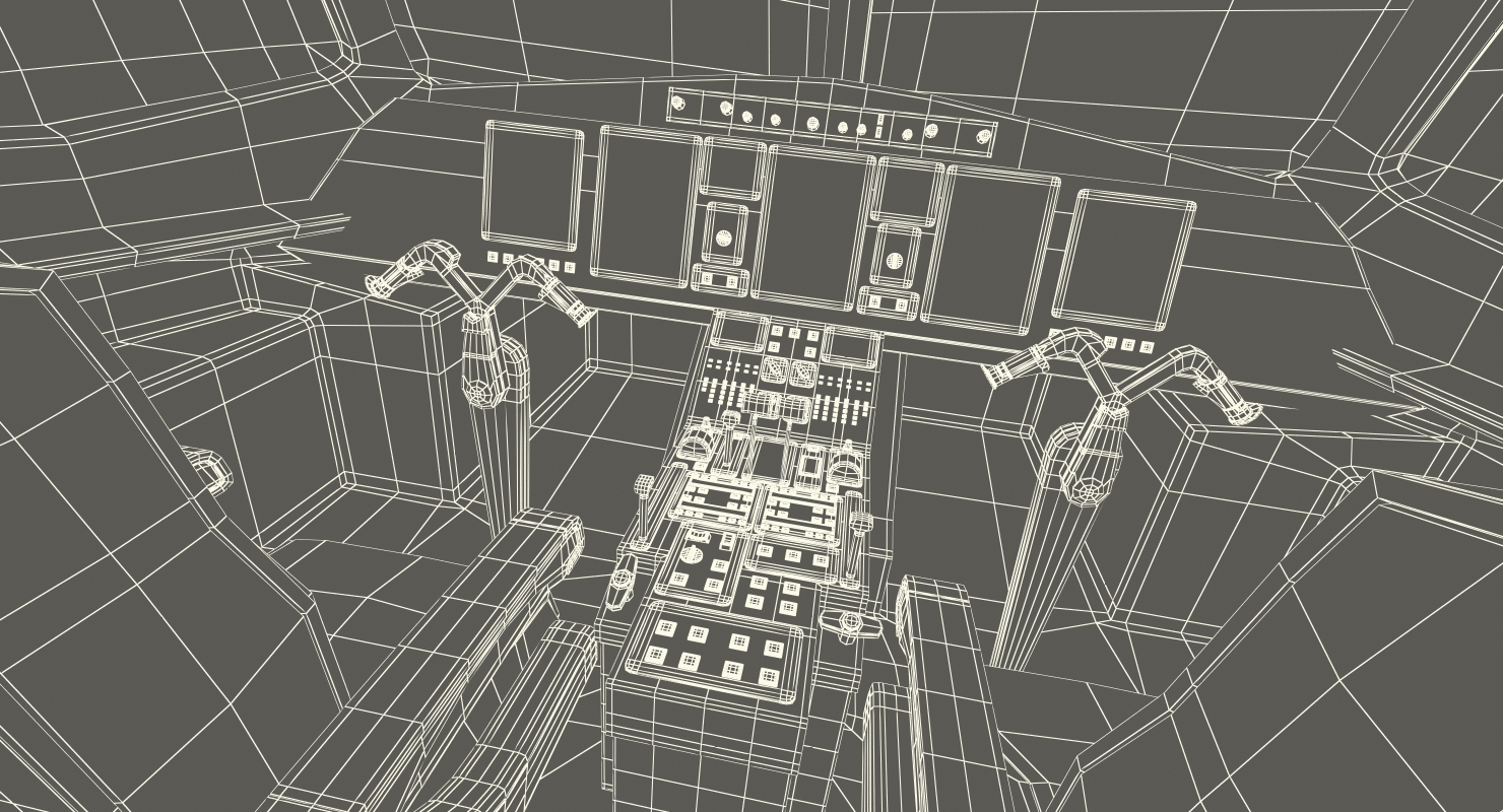 Airbus A321 with Interior and Cockpit Lufthansa 3D