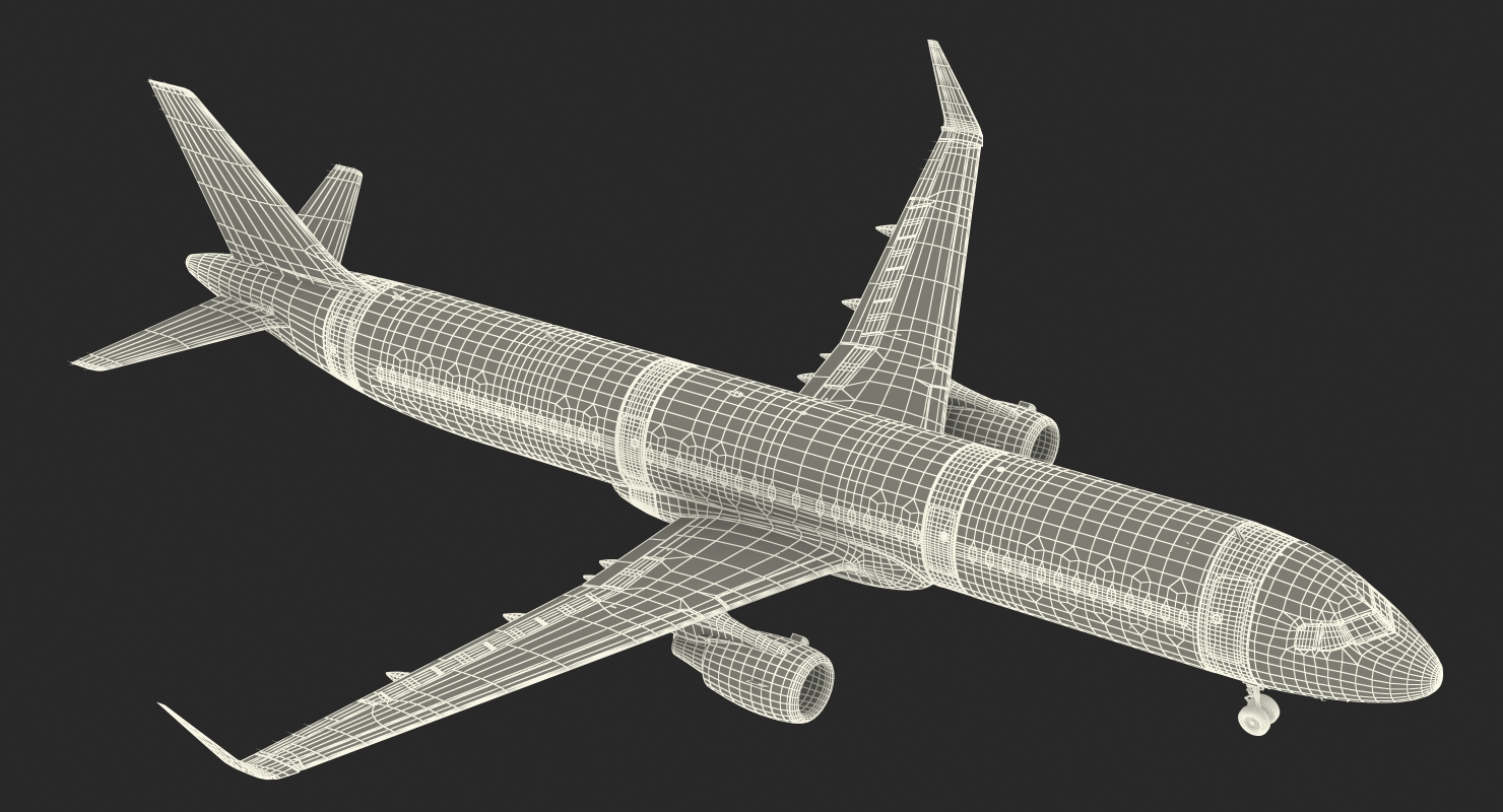 Airbus A321 with Interior and Cockpit Lufthansa 3D