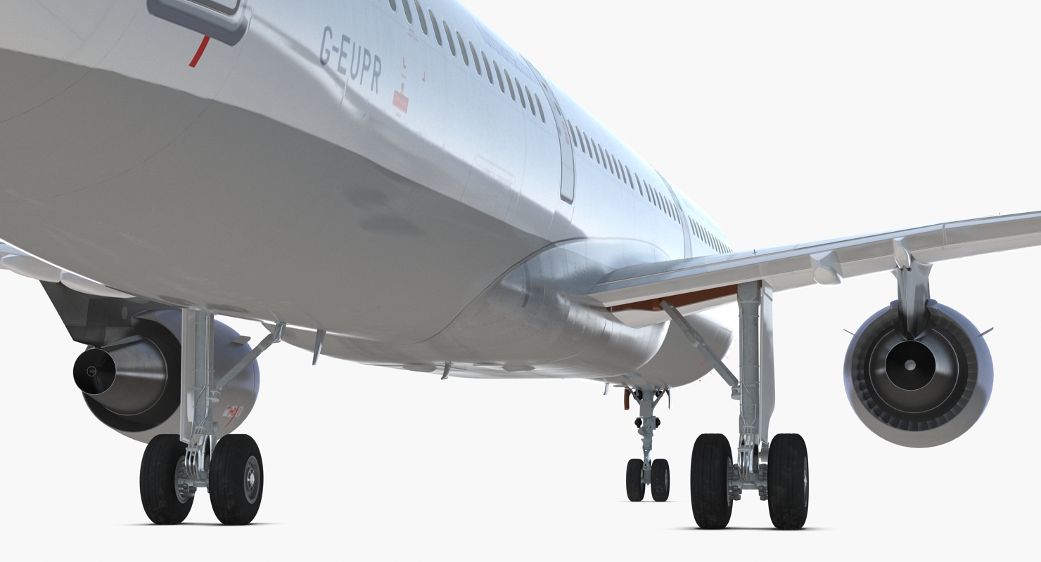 Airbus A321 with Interior and Cockpit Lufthansa 3D