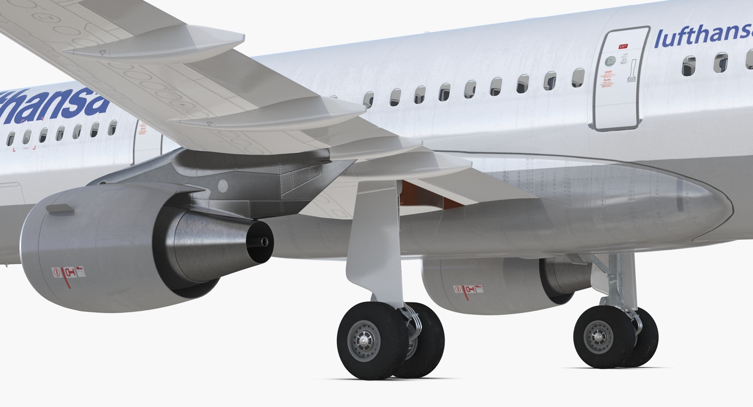 Airbus A321 with Interior and Cockpit Lufthansa 3D