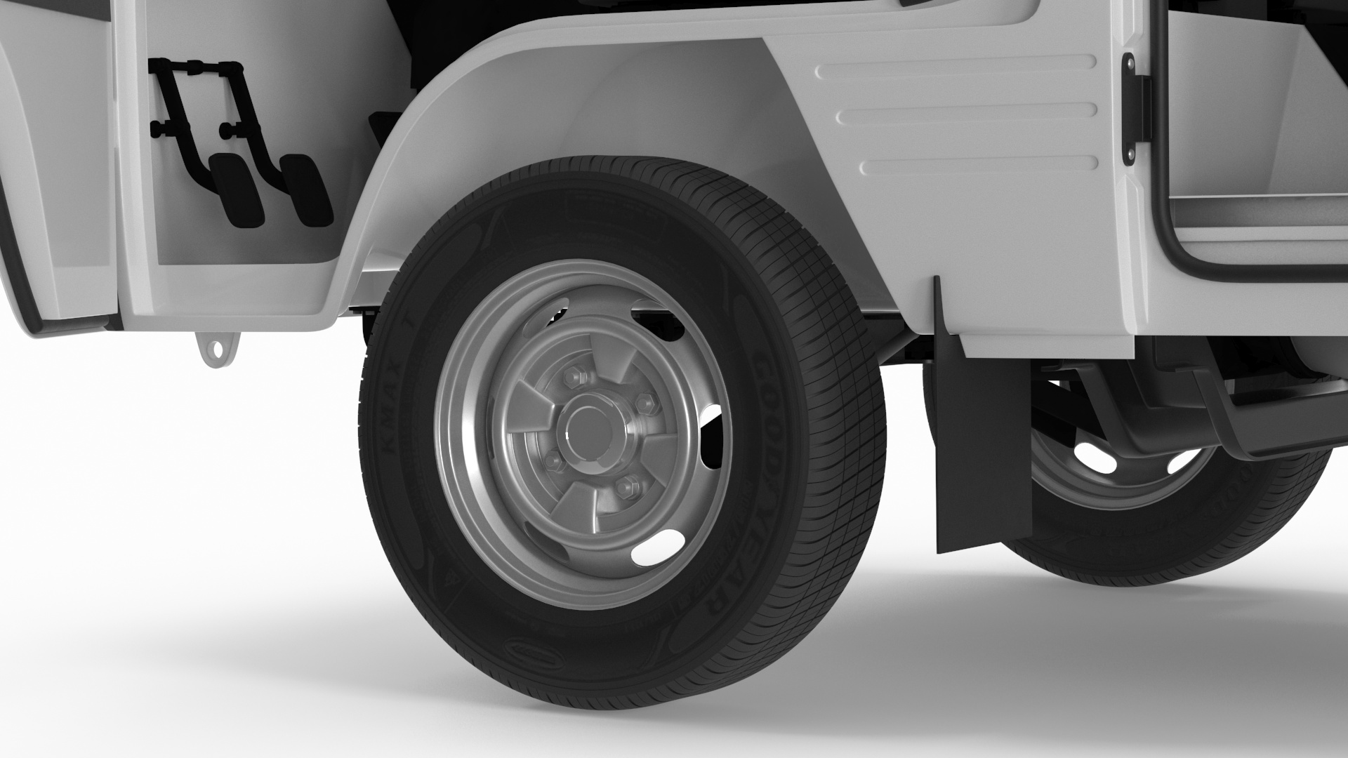 Suzuki Super Carry Passenger Van Rigged 3D model