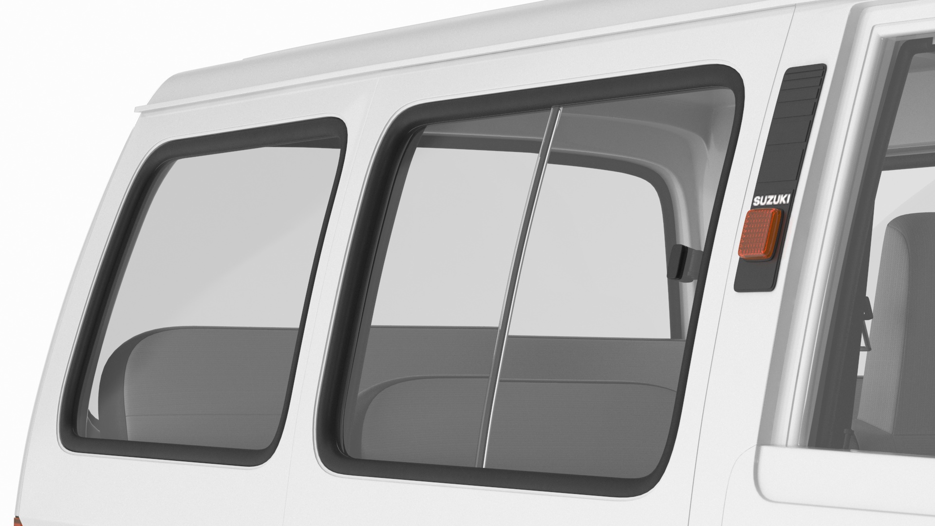Suzuki Super Carry Passenger Van Rigged 3D model