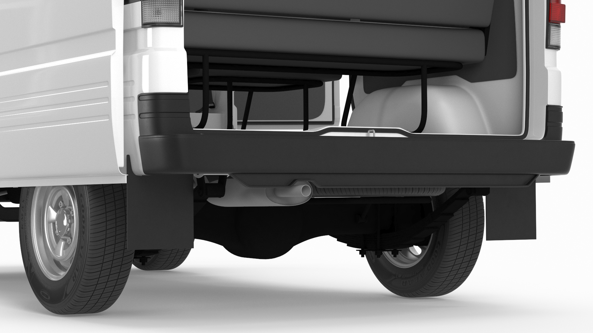 Suzuki Super Carry Passenger Van Rigged 3D model