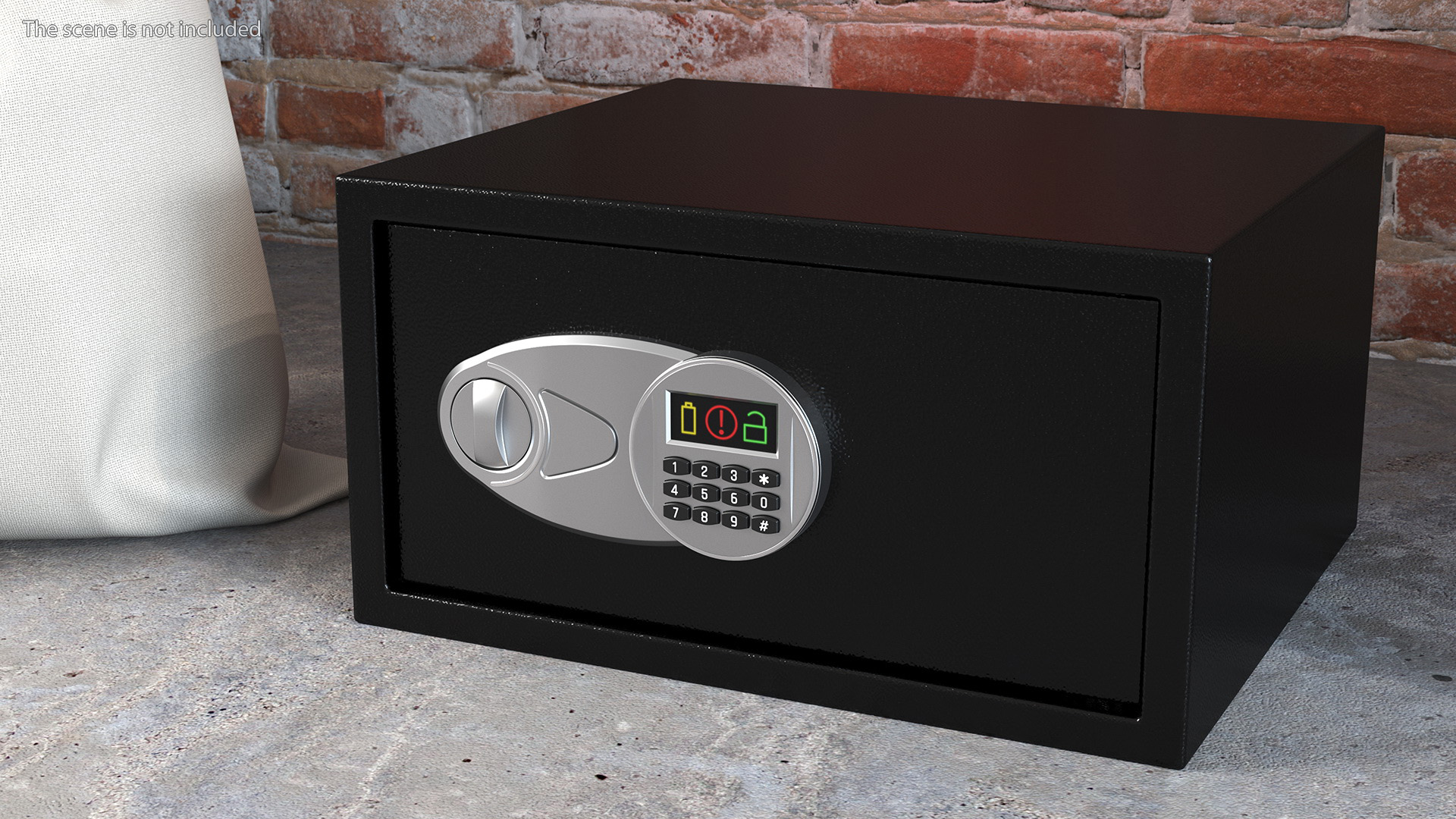 3D Digital safe black model