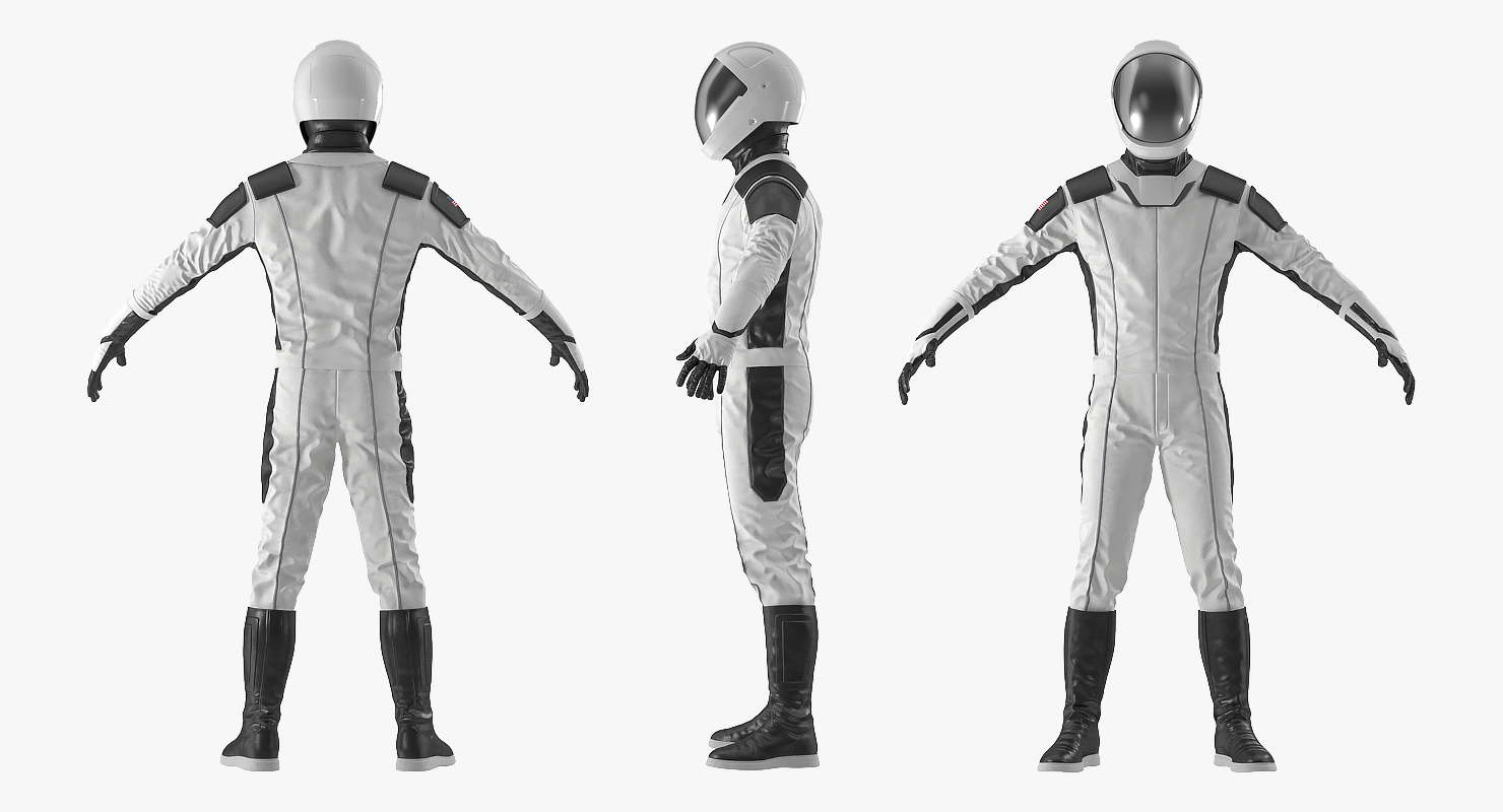3D Futuristic Astronaut Space Suit