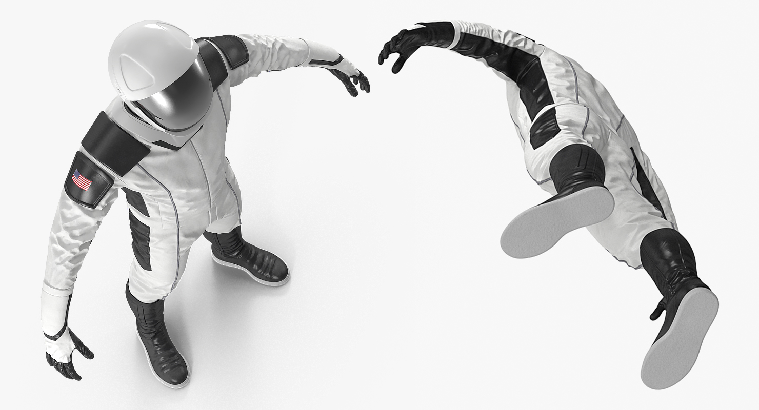 3D Futuristic Astronaut Space Suit