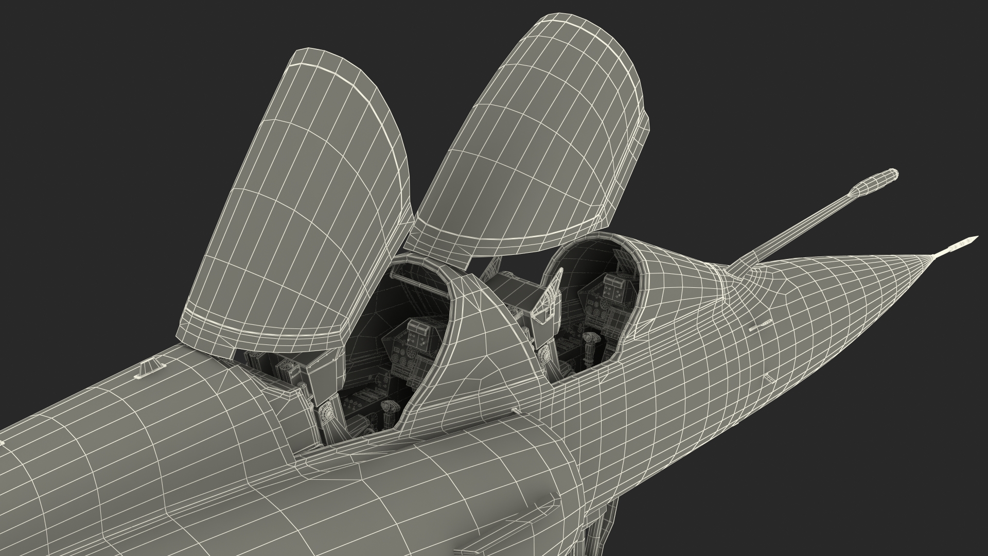 3D Dassault Mirage 2000N Tactical Bomber Camouflage with Armament Rigged for Cinema 4D model