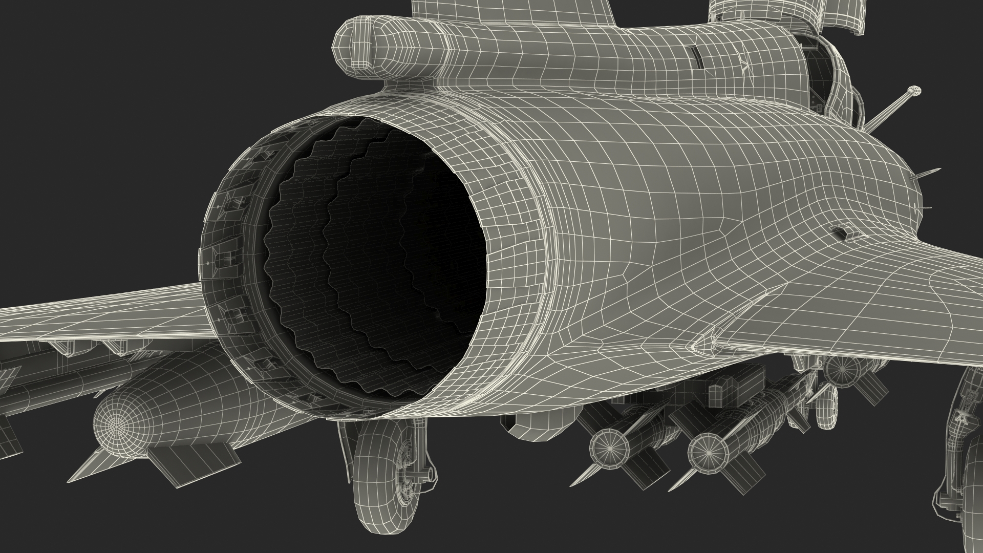 3D Dassault Mirage 2000N Tactical Bomber Camouflage with Armament Rigged for Cinema 4D model