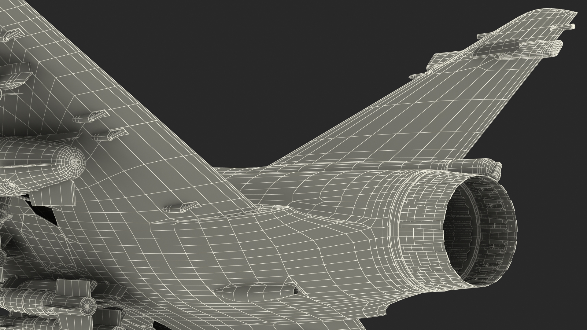 3D Dassault Mirage 2000N Tactical Bomber Camouflage with Armament Rigged for Cinema 4D model