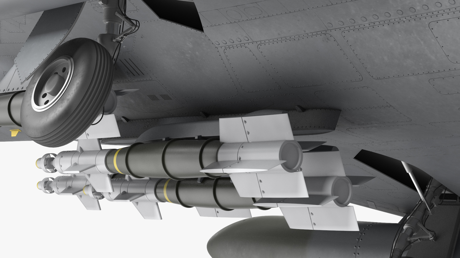 3D Dassault Mirage 2000N Tactical Bomber Camouflage with Armament Rigged for Cinema 4D model
