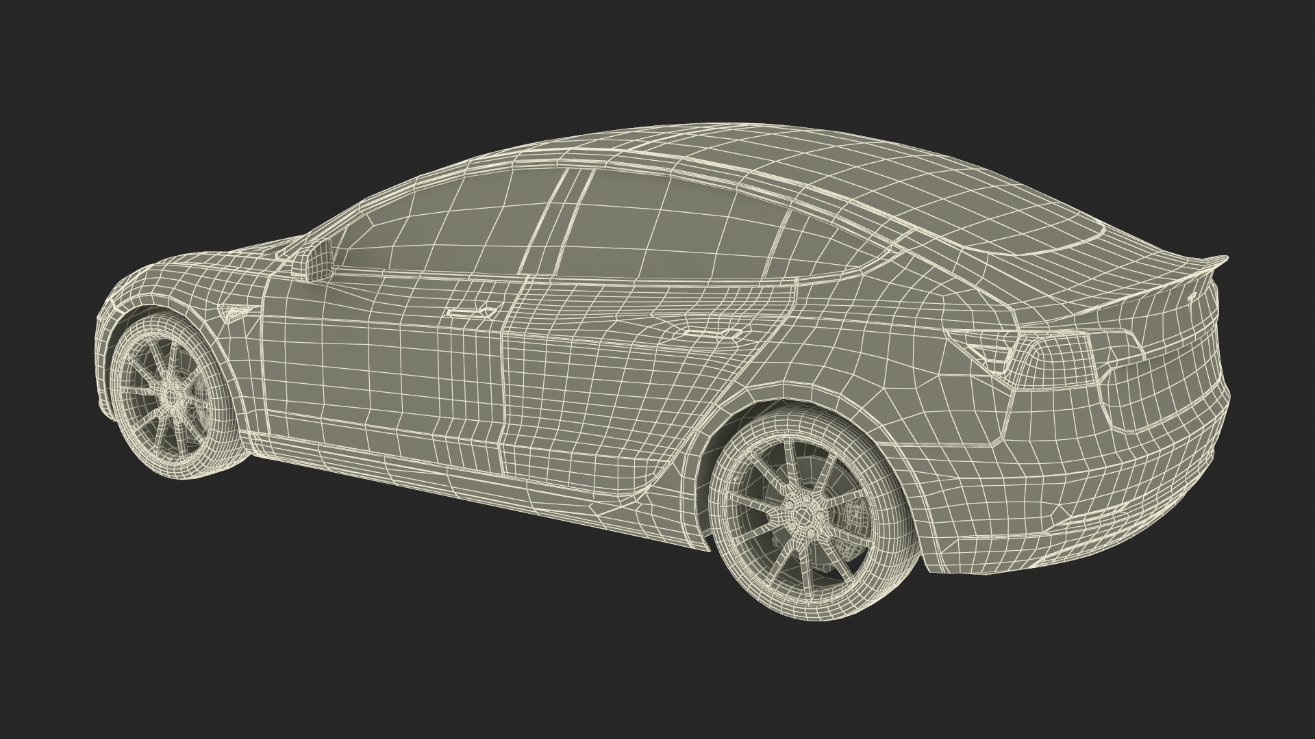 3D model Tesla Model 3 Carbon Fiber Sport Package