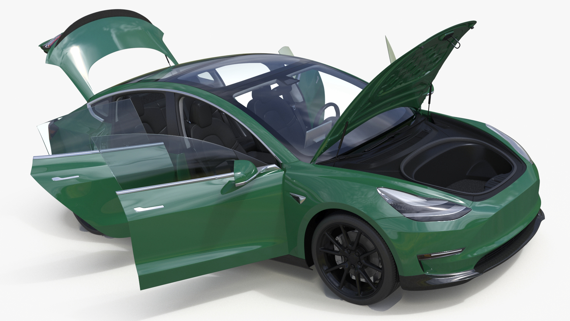 3D model Tesla Model 3 Carbon Fiber Sport Package
