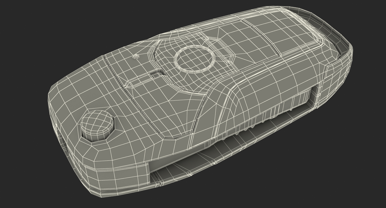 Car Flip Key Folded 3D model