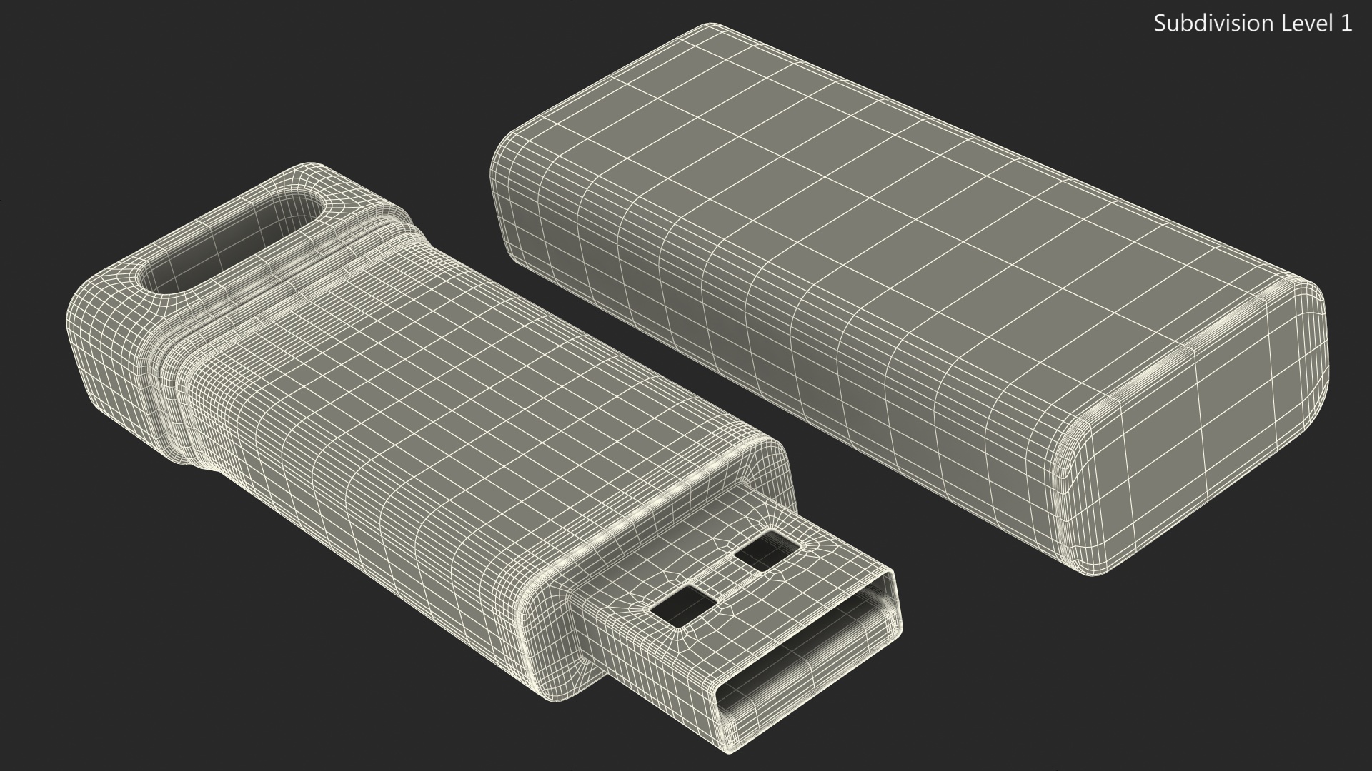 3D model Bluetooth Secure USB 32GB Open