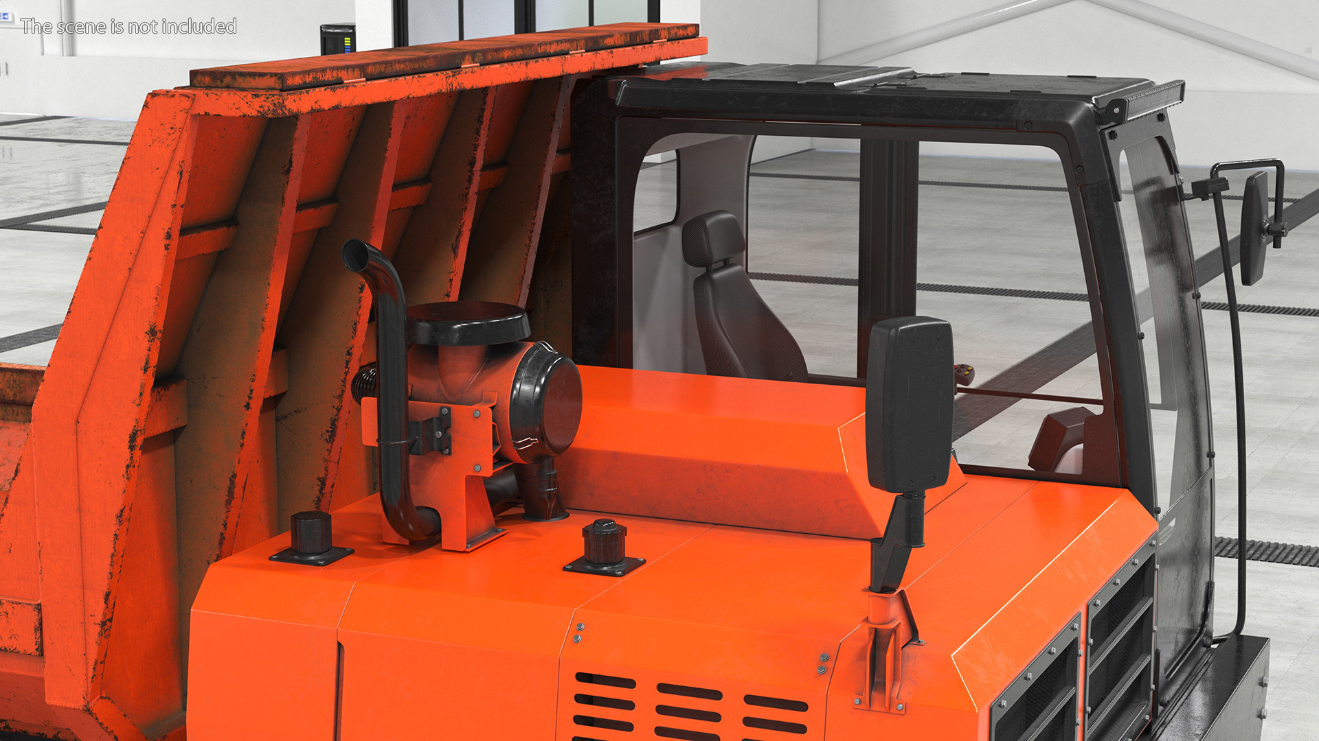 3D Small Crawler Dumper Orange Old