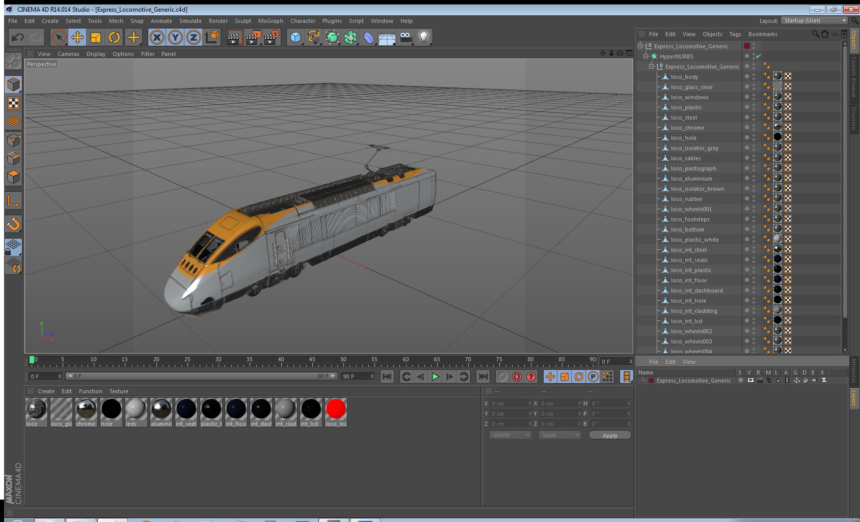3D Express Locomotive Generic