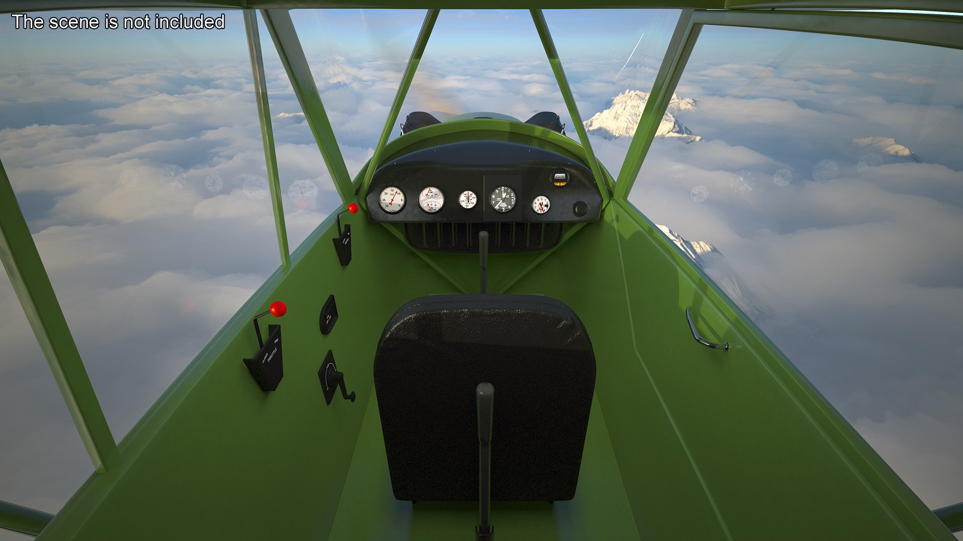 Private Aircraft Piper J-3 Rigged for Cinema 4D 3D