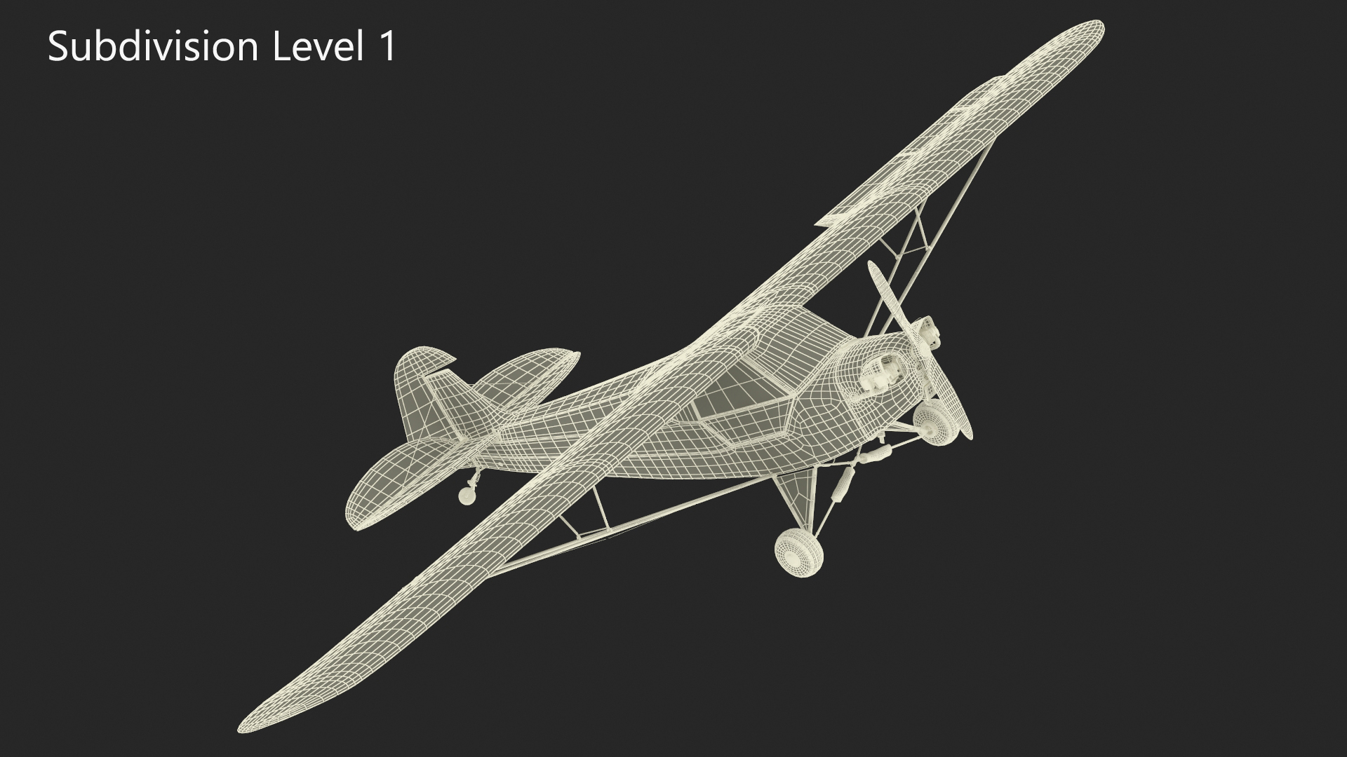 Private Aircraft Piper J-3 Rigged for Cinema 4D 3D