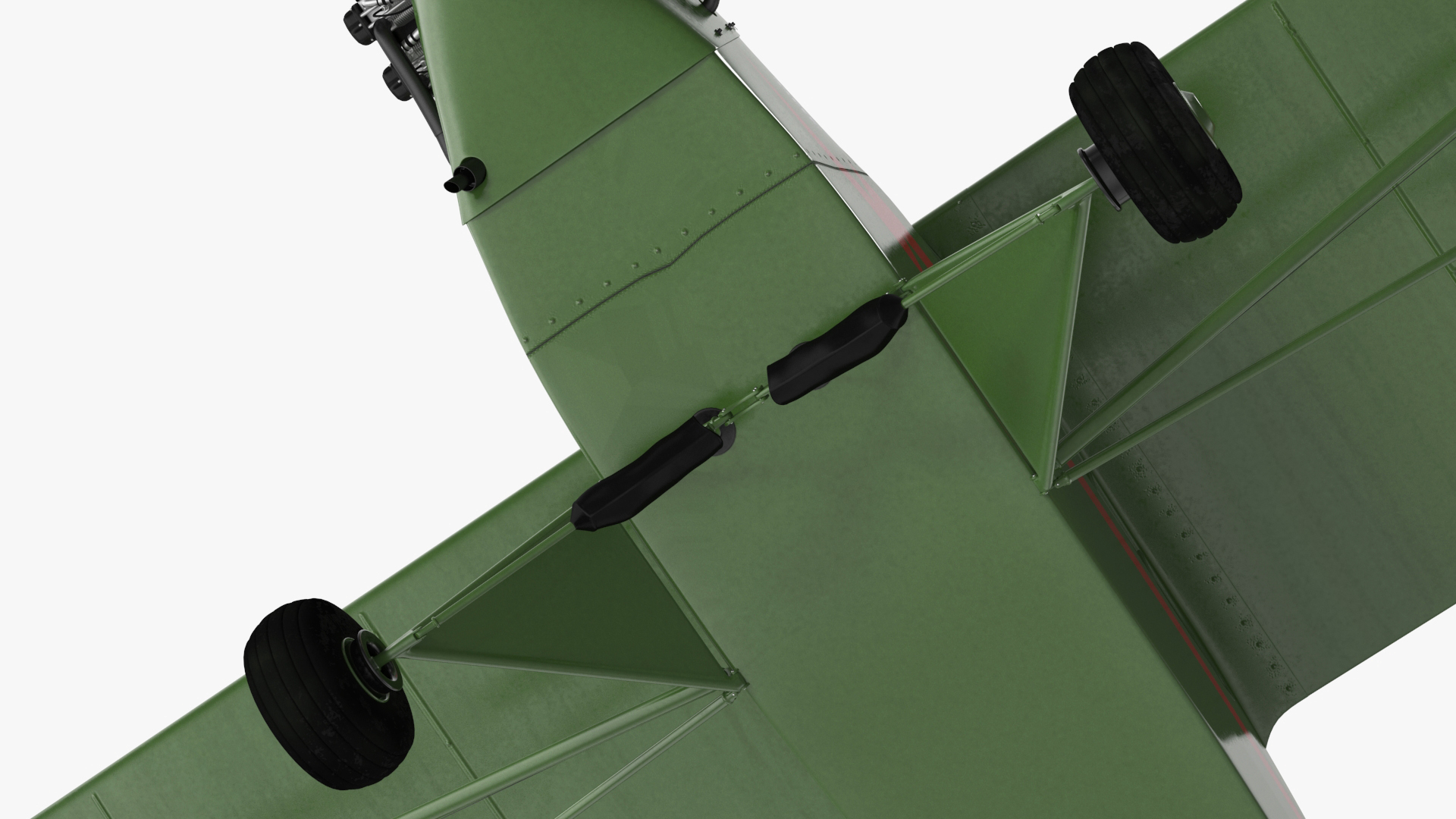 Private Aircraft Piper J-3 Rigged for Cinema 4D 3D