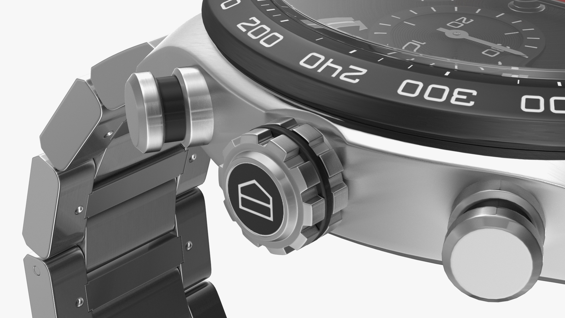 3D Tag Heuer Carrera Dial Black model