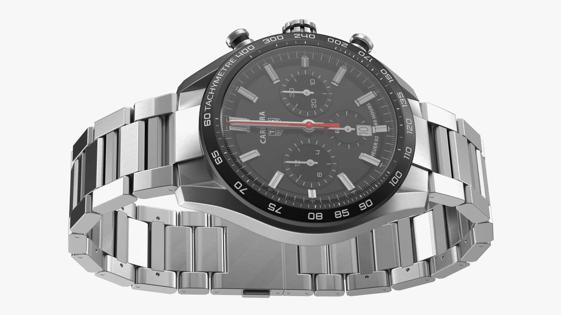 3D Tag Heuer Carrera Dial Black model