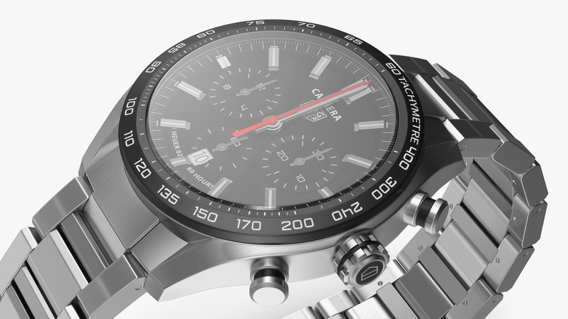 3D Tag Heuer Carrera Dial Black model