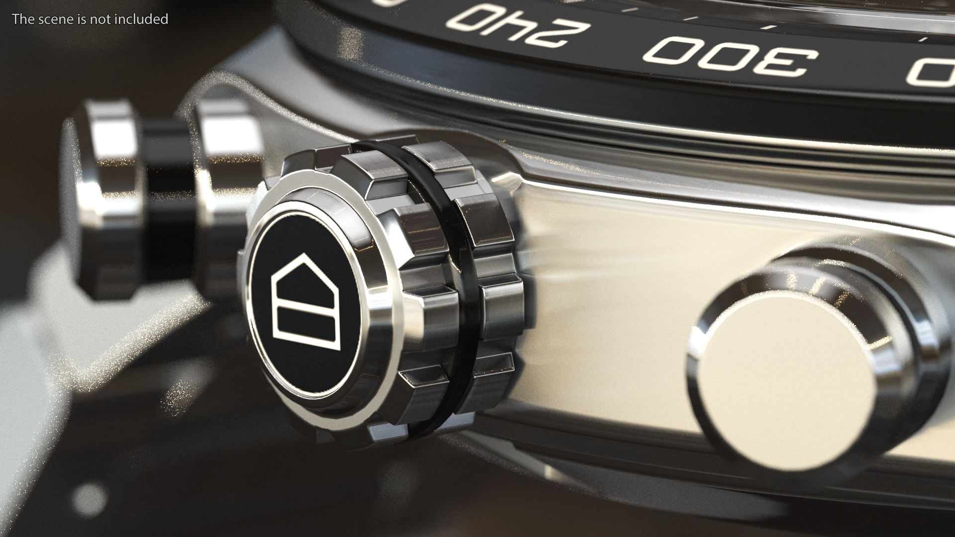 3D Tag Heuer Carrera Dial Black model