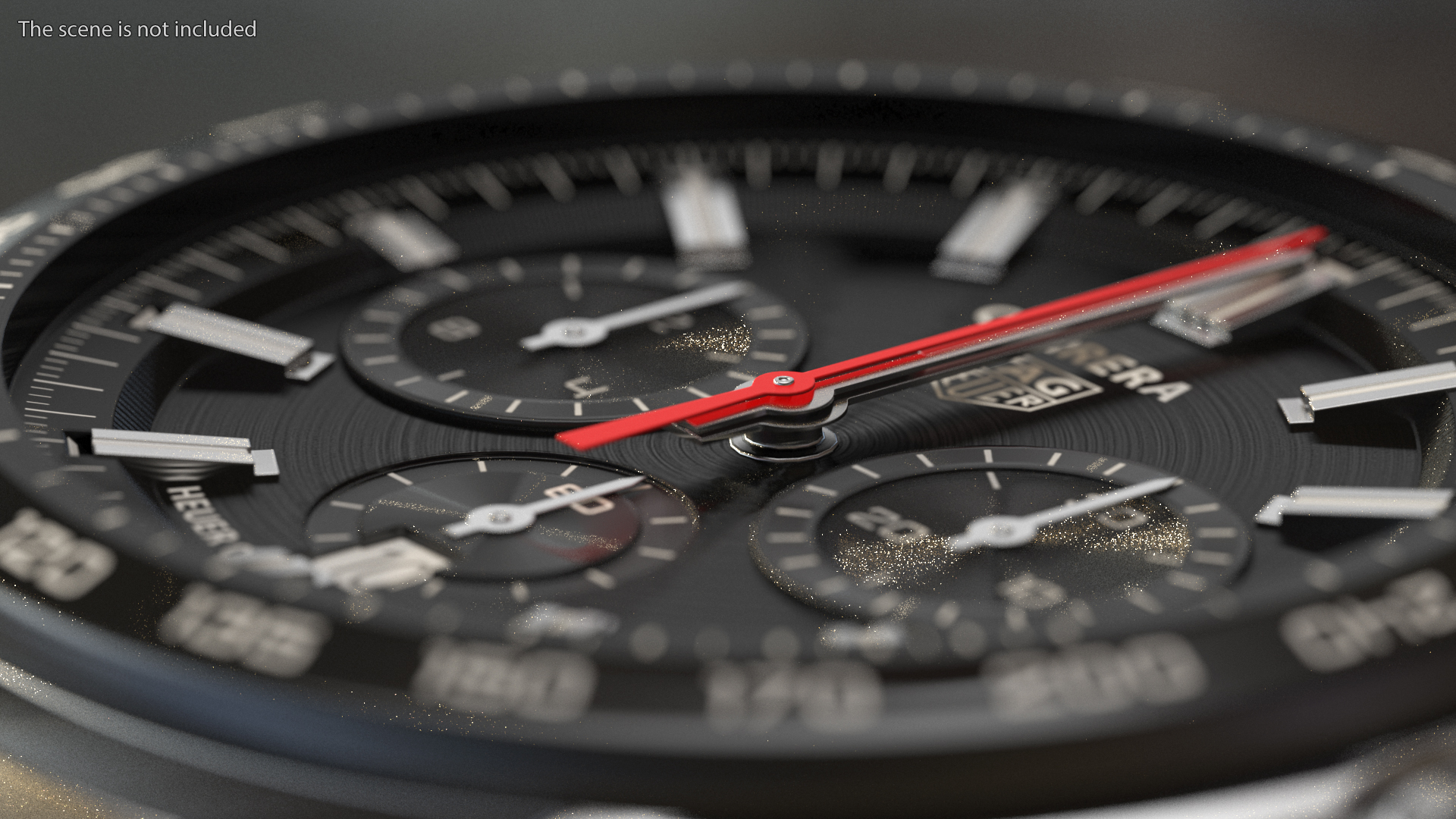 3D Tag Heuer Carrera Dial Black model