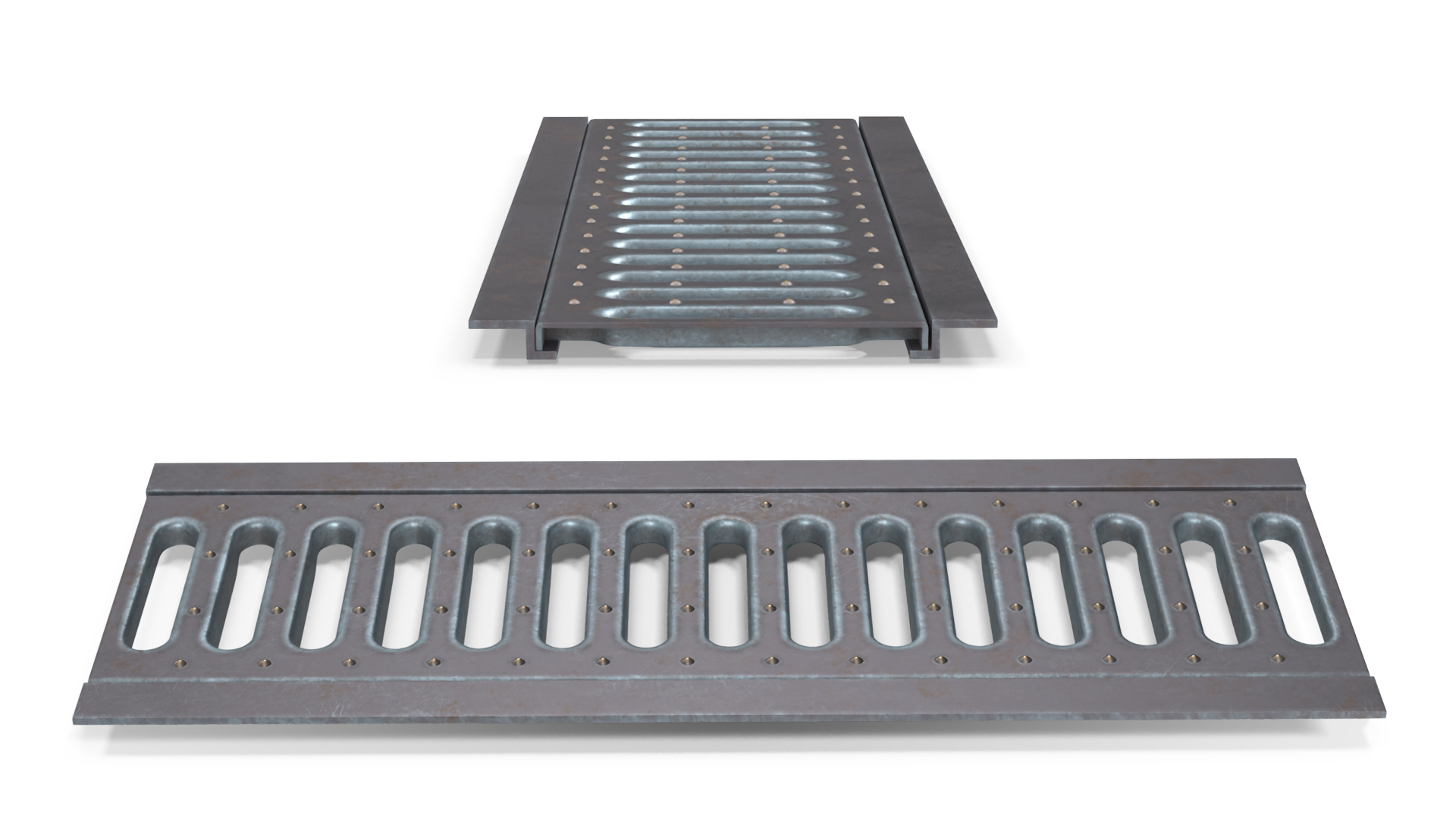 3D model Roadside Drain Cover Iron