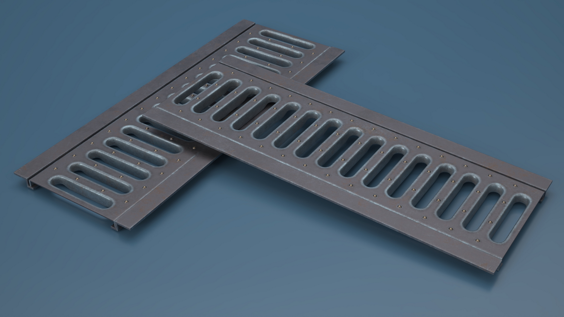 3D model Roadside Drain Cover Iron
