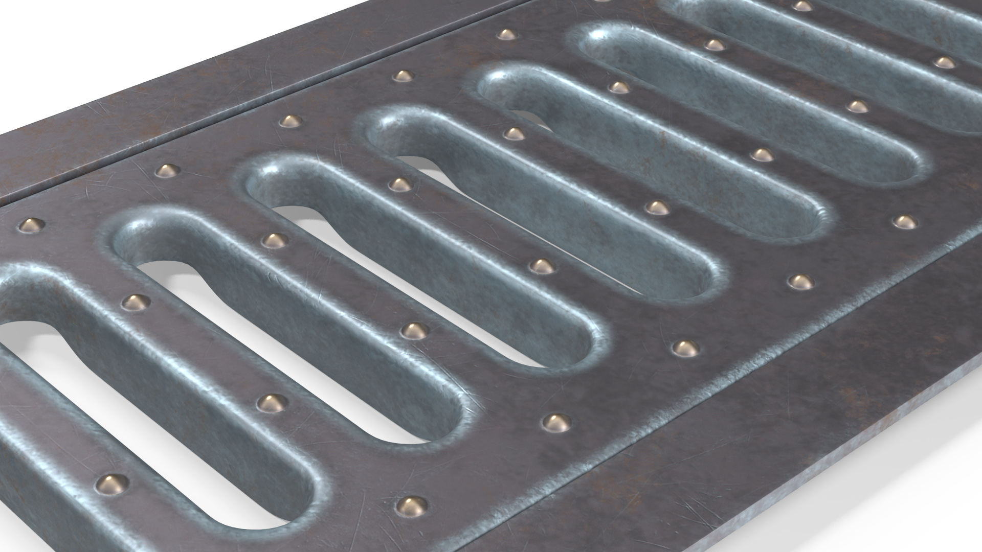 3D model Roadside Drain Cover Iron