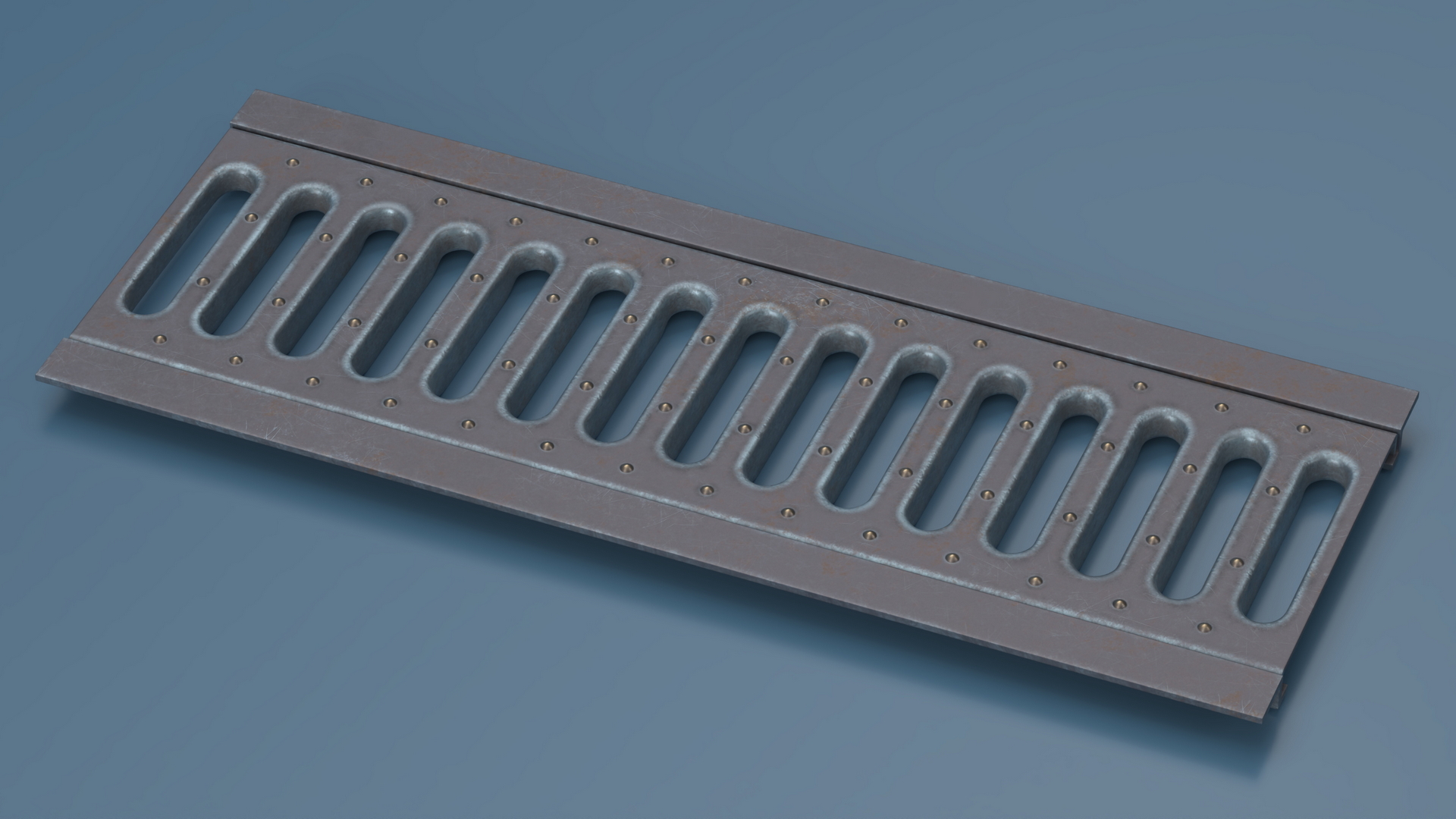 3D model Roadside Drain Cover Iron