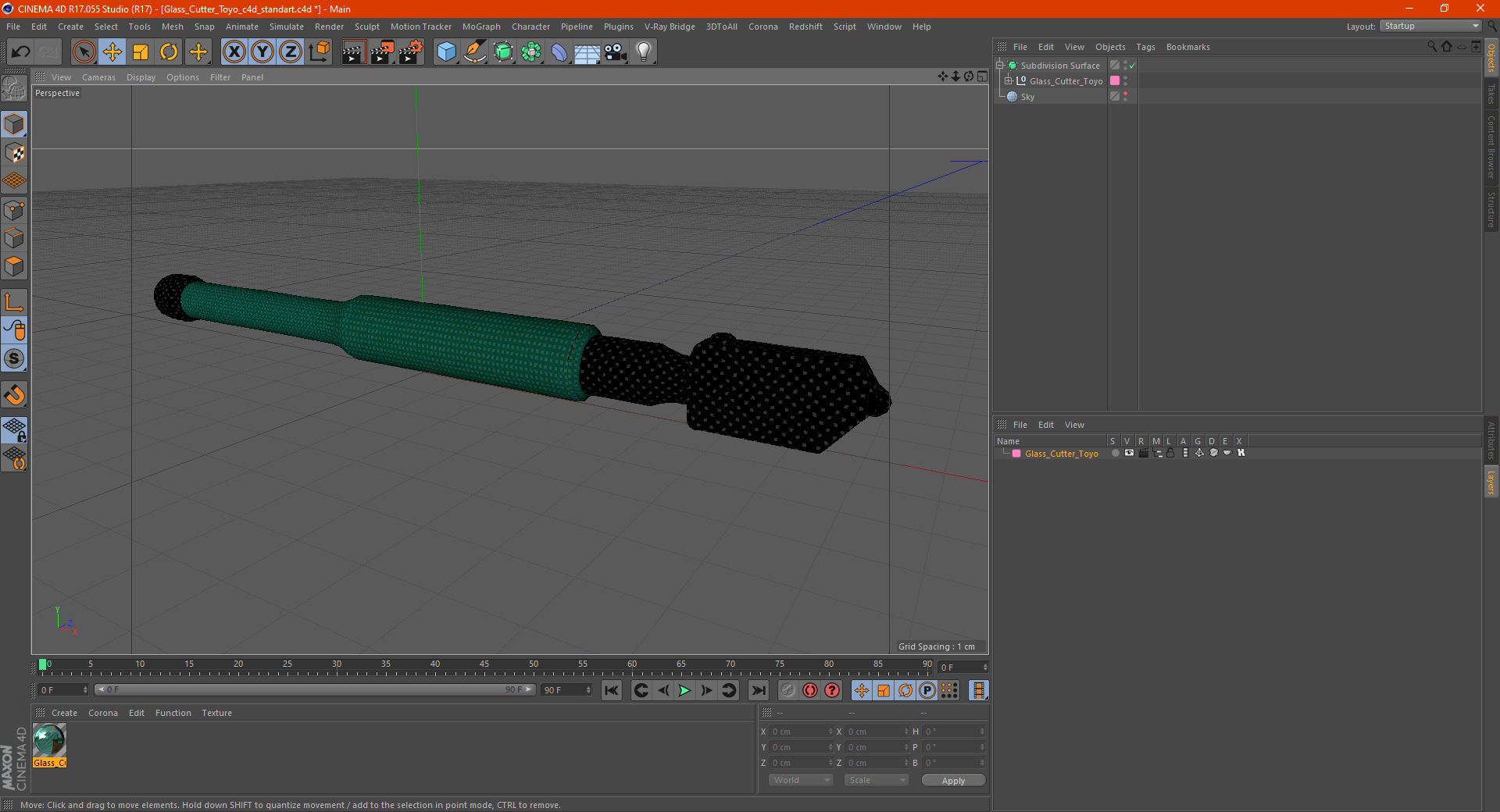 Glass Cutter Toyo 3D