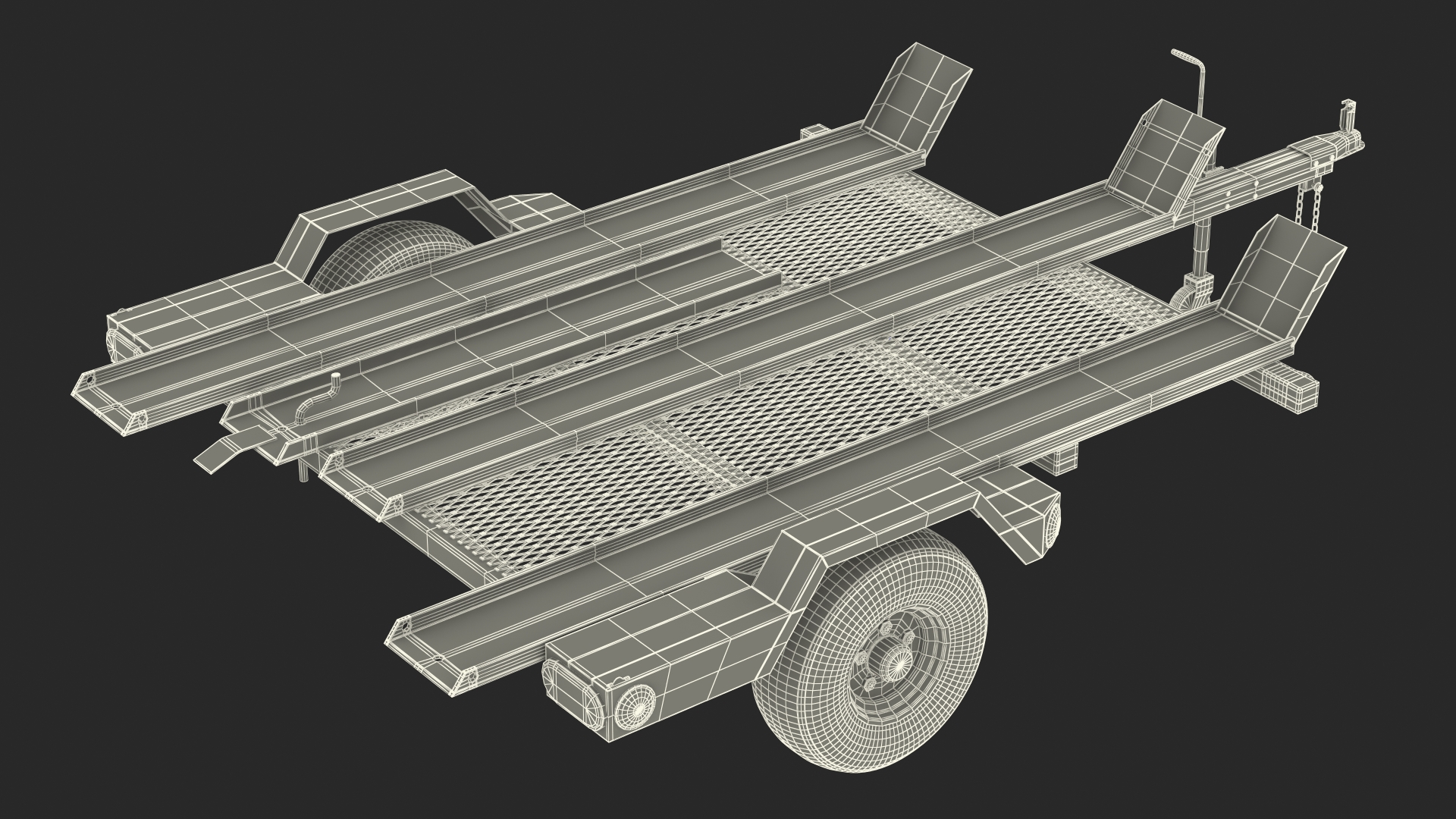 3D ECHO 3 Place Motorcycle Trailer