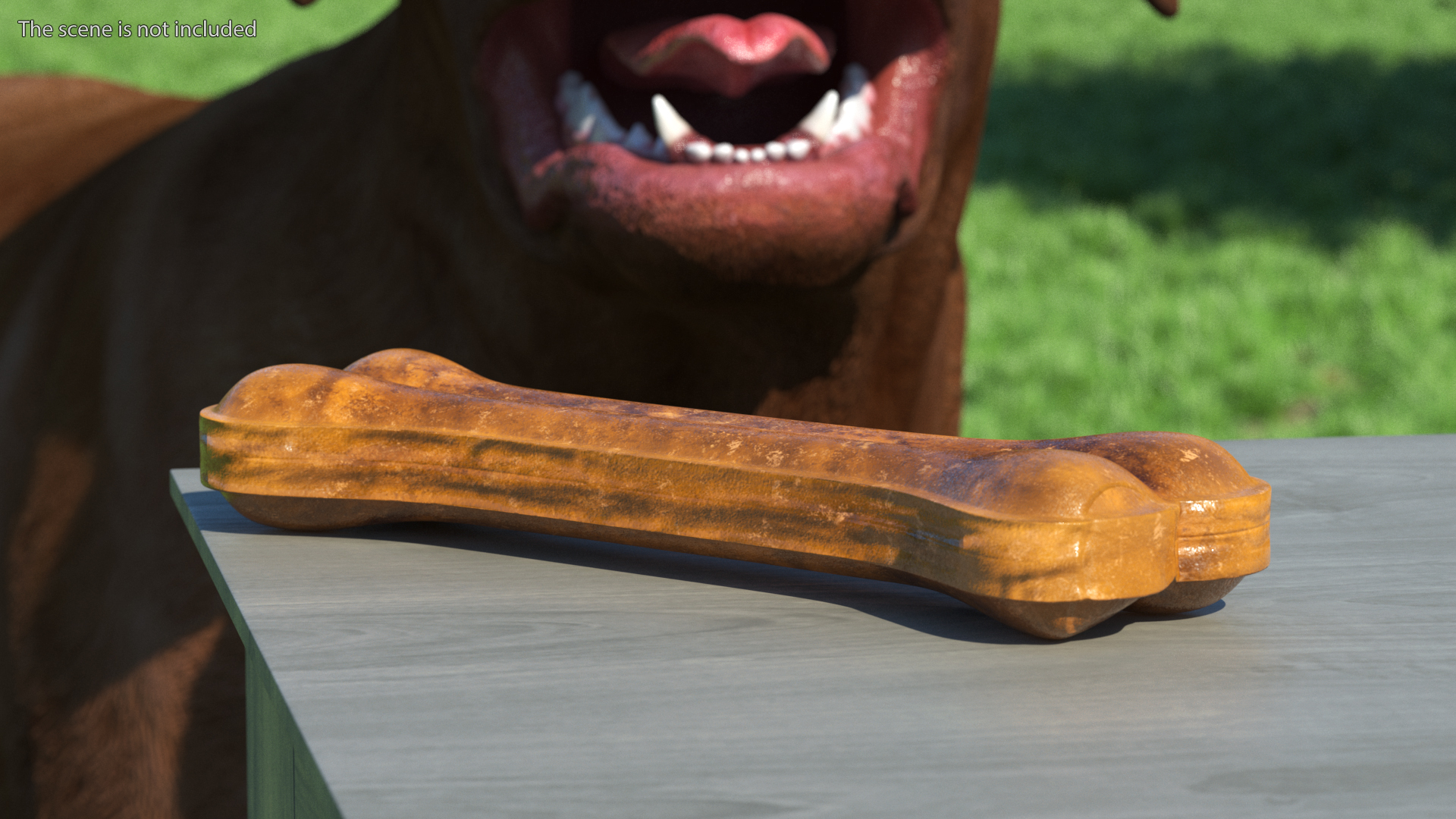Dog Bone Treat Dark 3D model