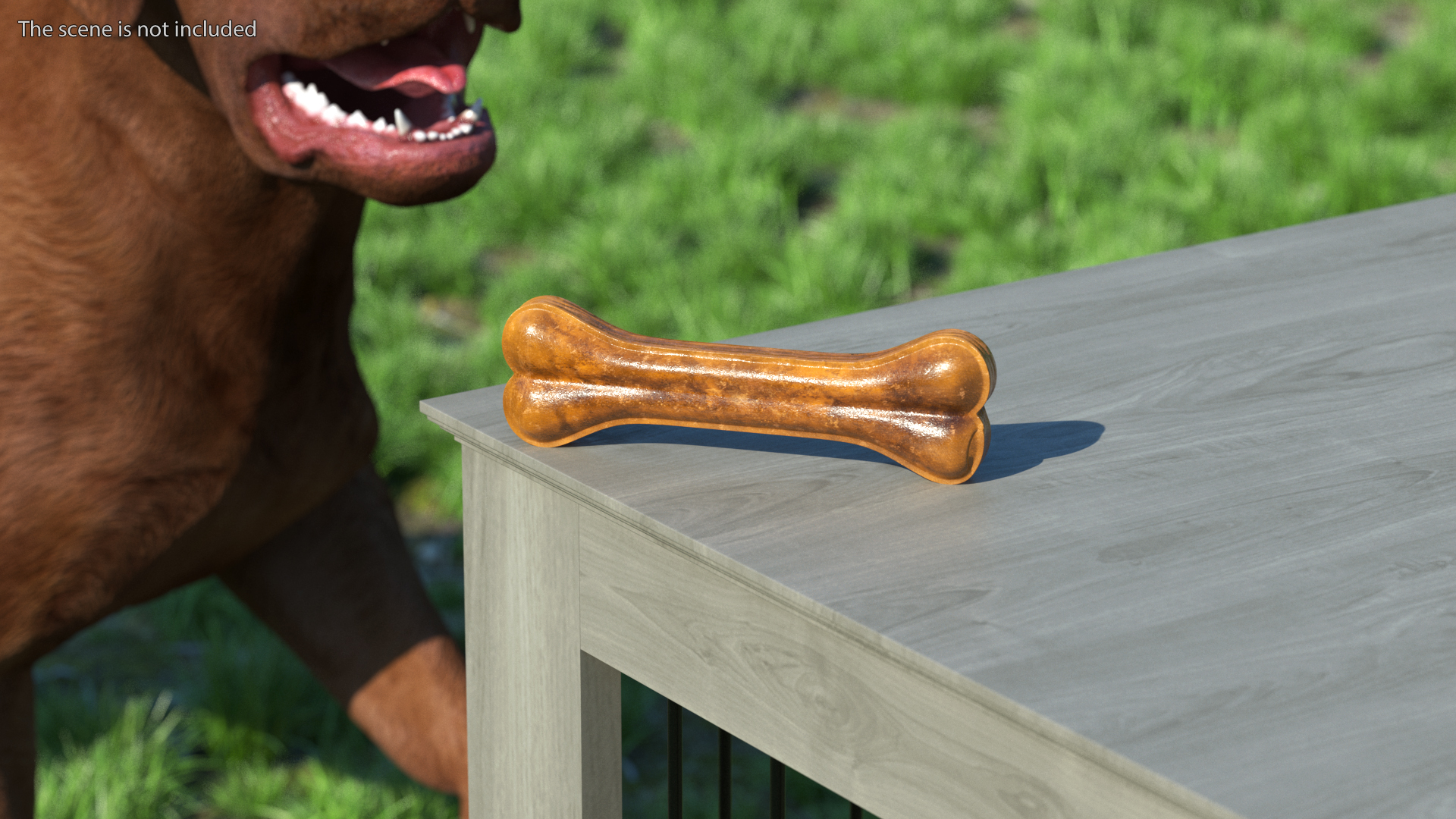 Dog Bone Treat Dark 3D model