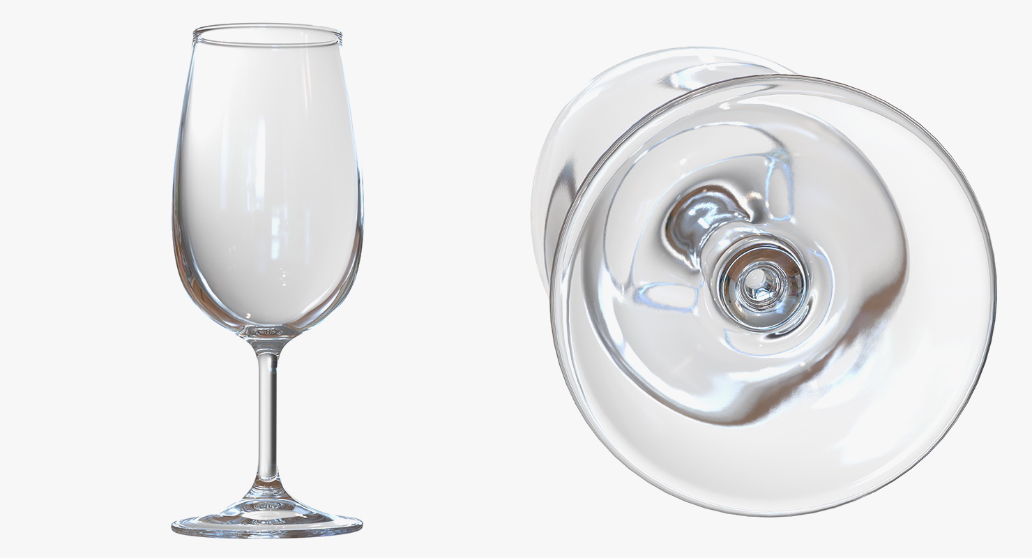 Red Wine Glass 3D model