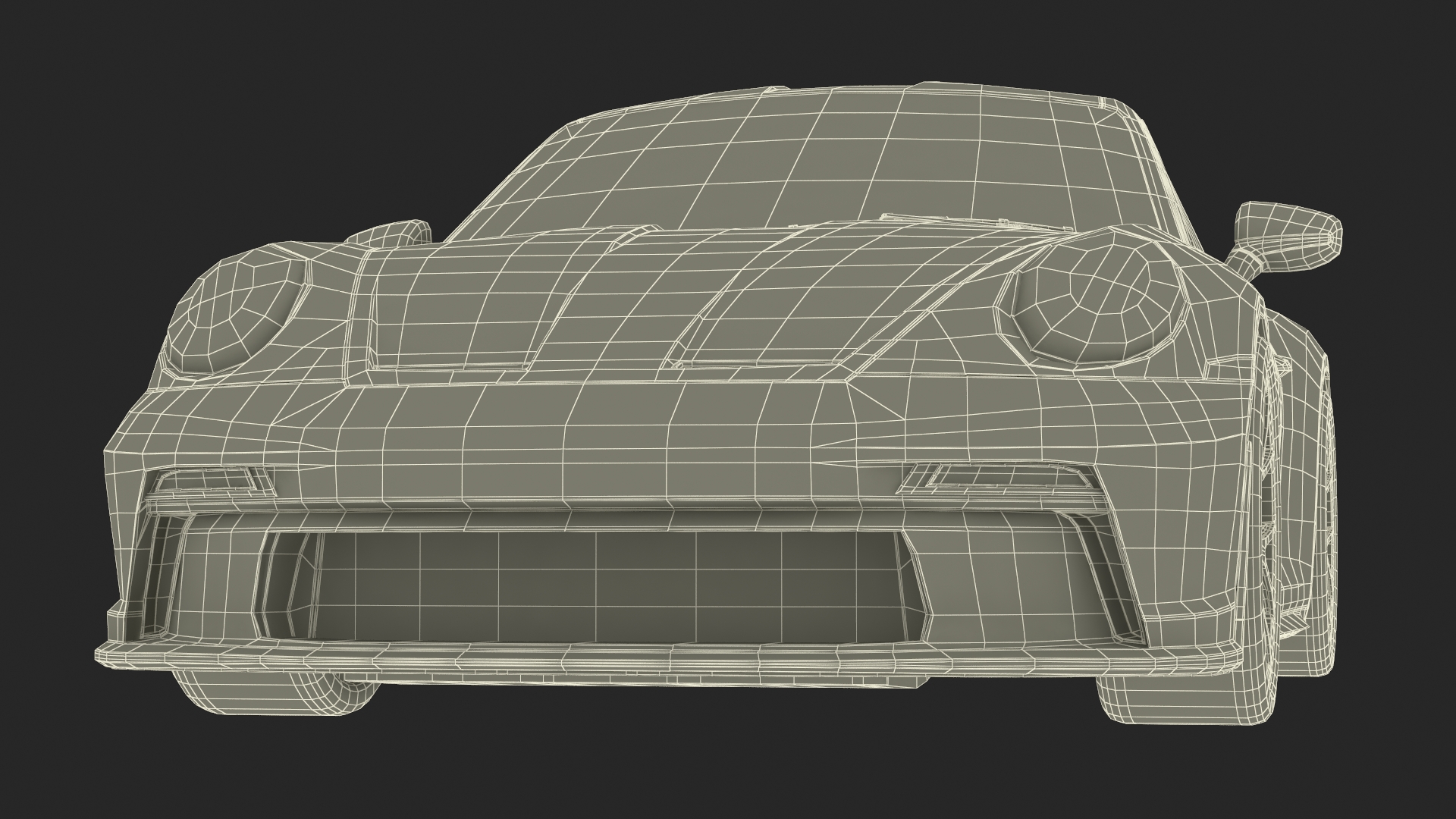 Realistic Red Sports Car 3D model