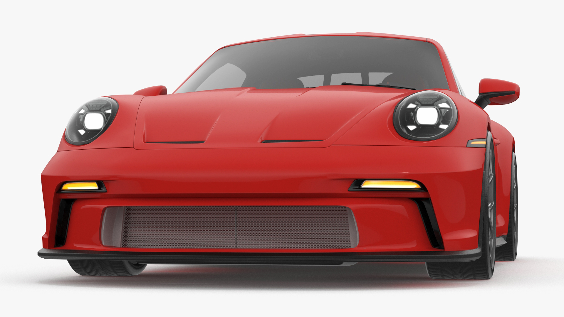 Realistic Red Sports Car 3D model