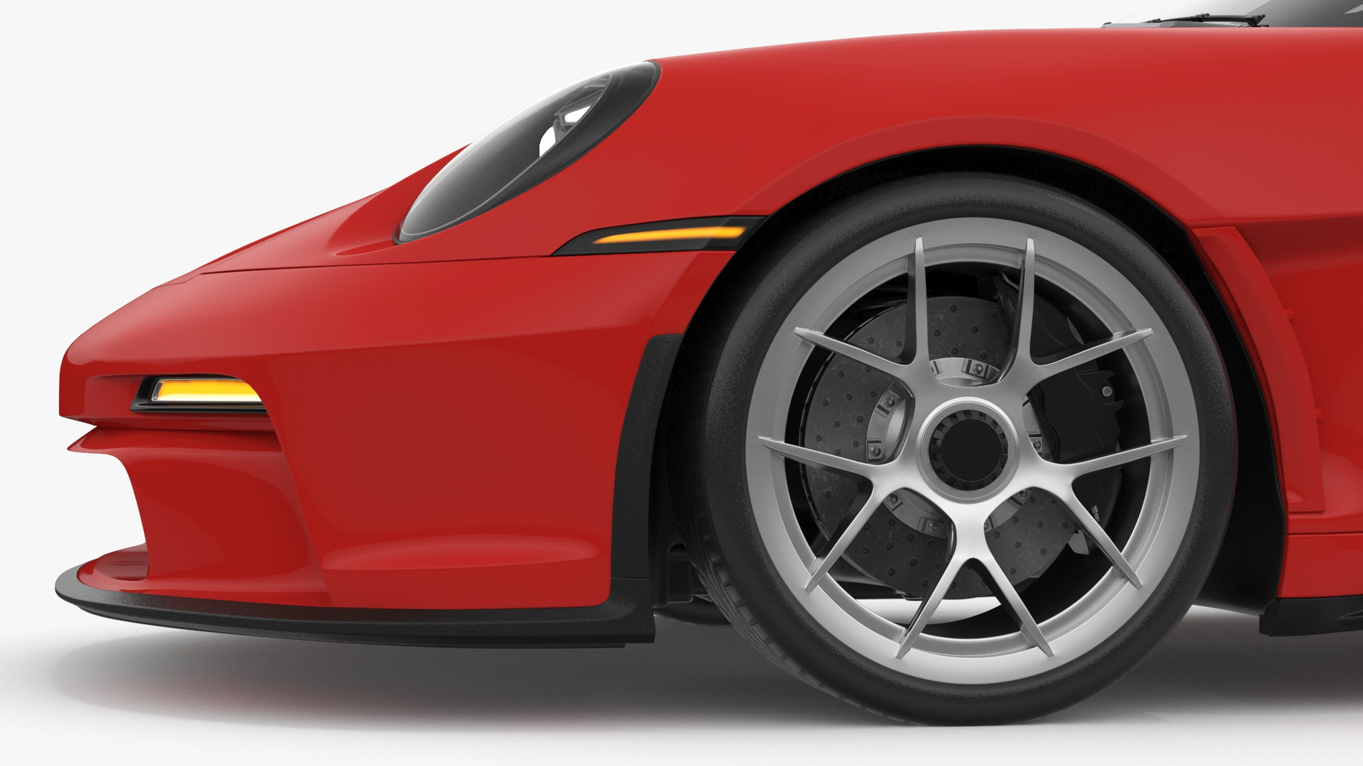 Realistic Red Sports Car 3D model