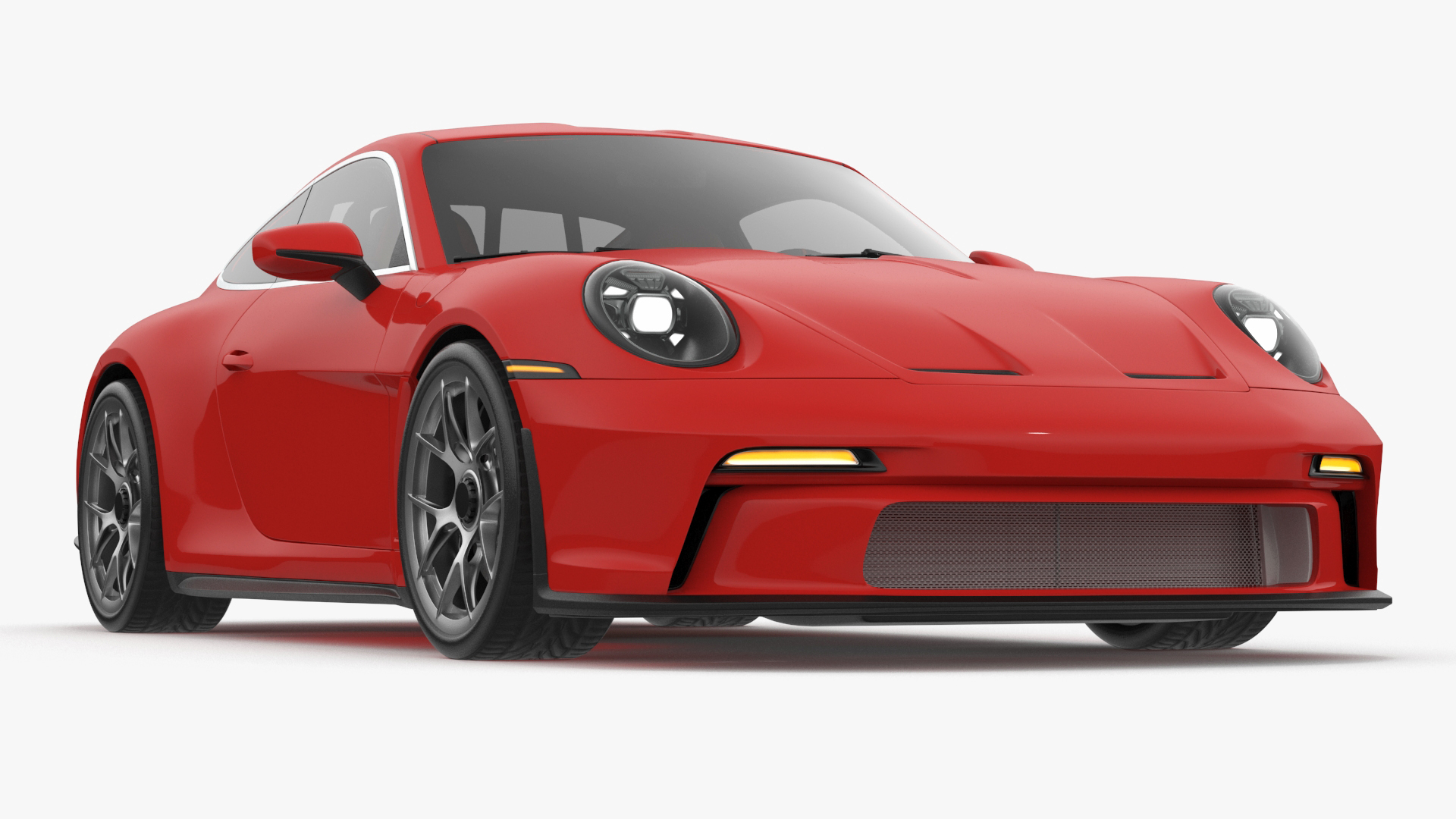 Realistic Red Sports Car 3D model