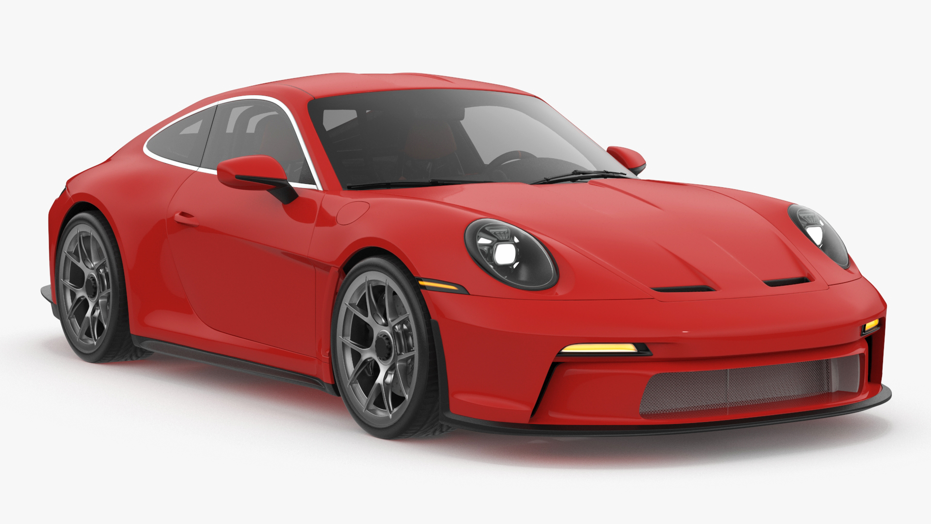 Realistic Red Sports Car 3D model