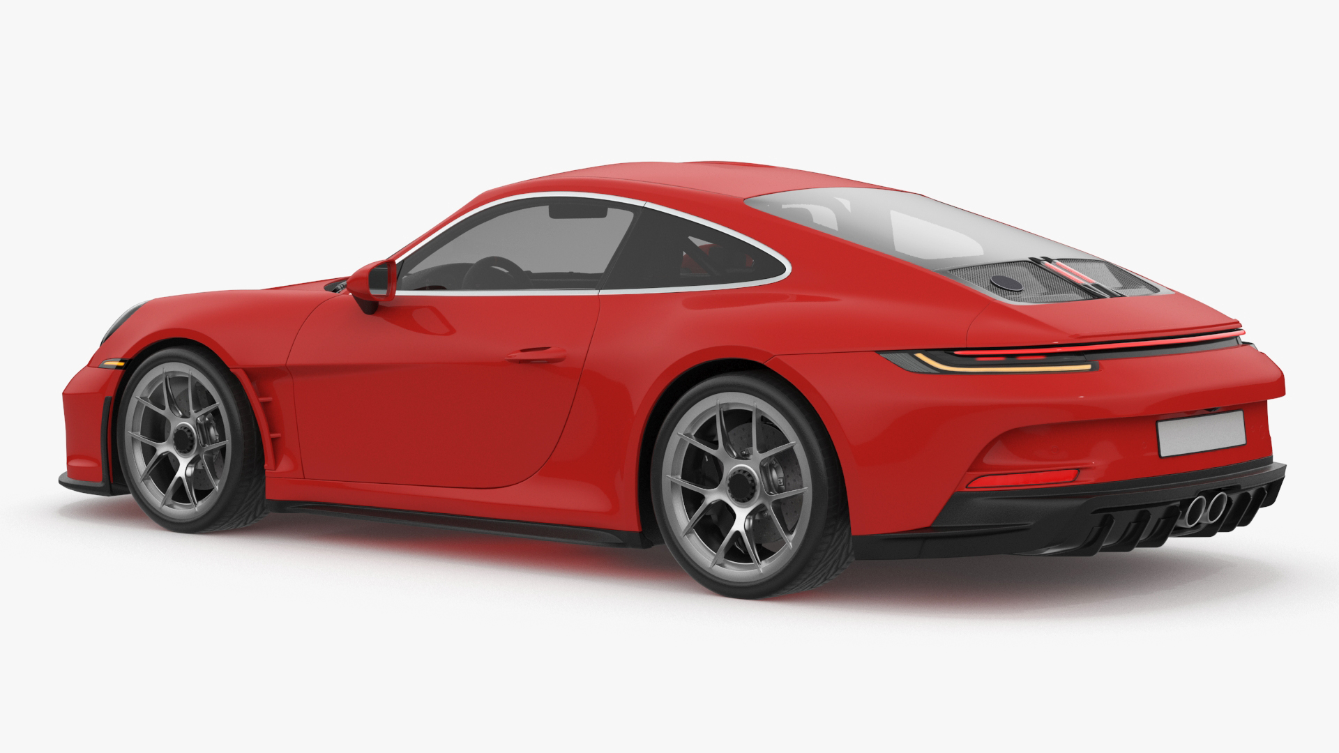 Realistic Red Sports Car 3D model