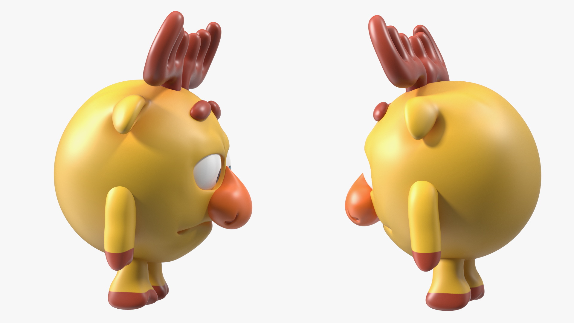 Cartoon Character Dokko Sad Pose 3D
