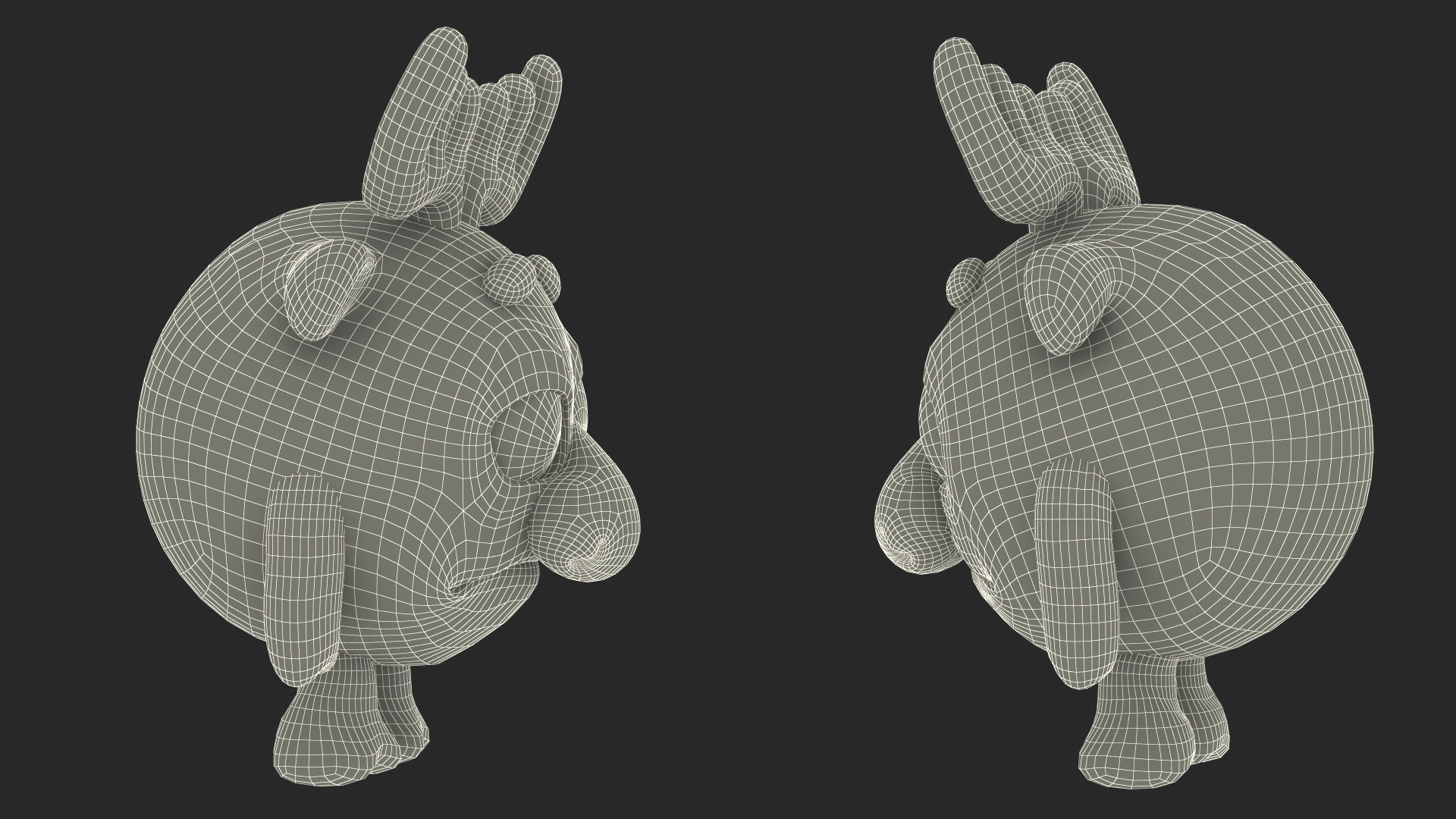 Cartoon Character Dokko Sad Pose 3D