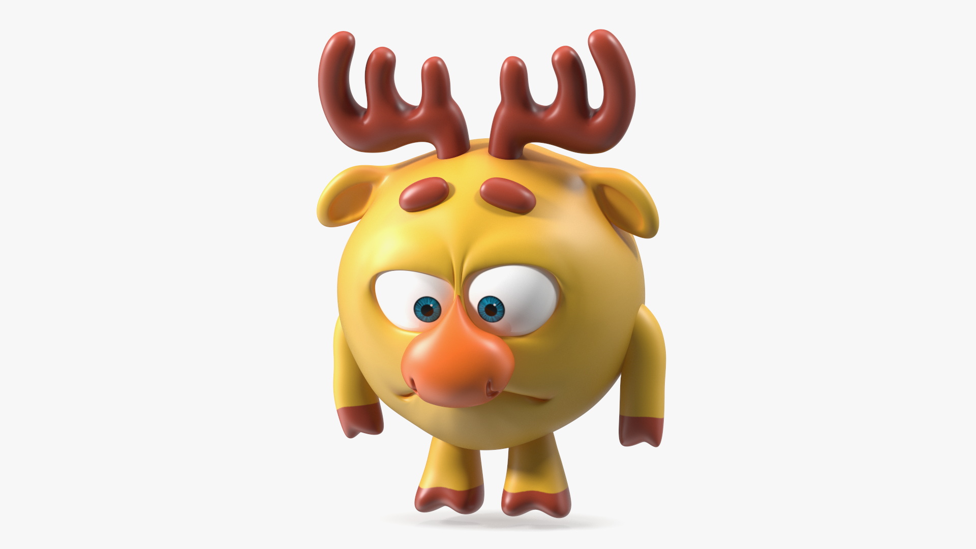 Cartoon Character Dokko Sad Pose 3D